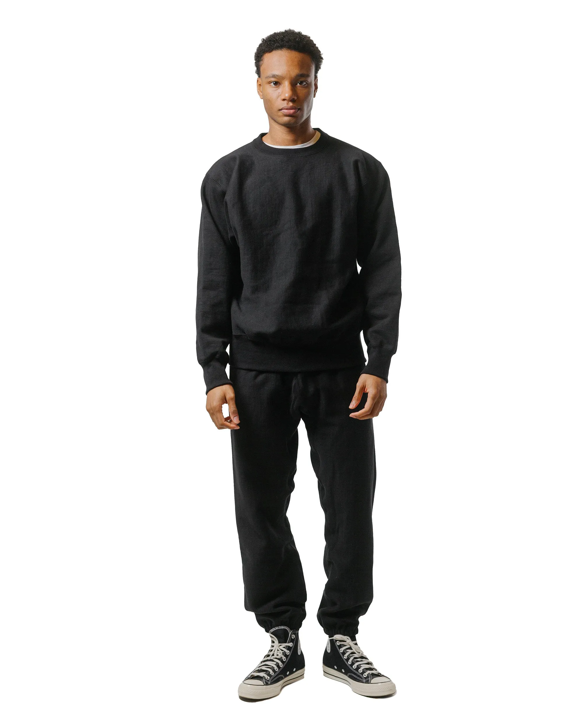 The Real McCoy's MC20114 Heavyweight Crewneck Sweatshirt Black sold by Lost & Found product image thumbnail 4