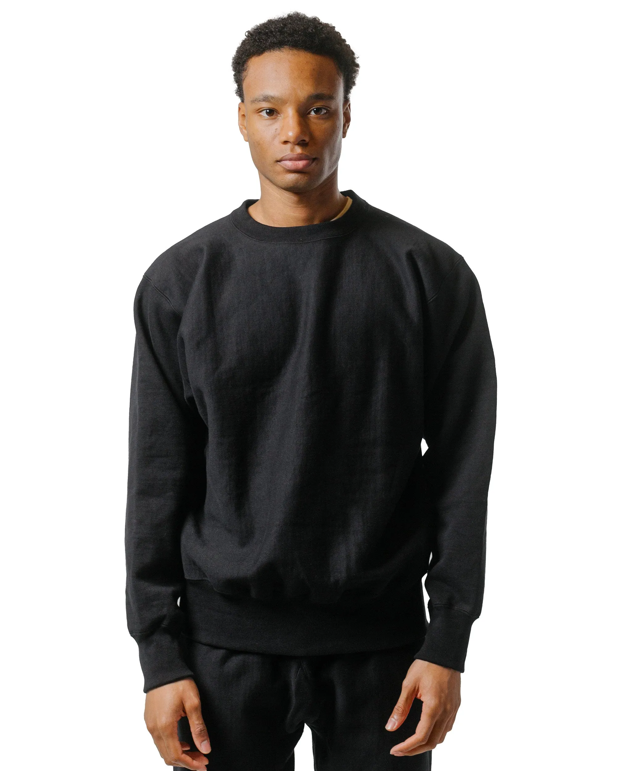 The Real McCoy's MC20114 Heavyweight Crewneck Sweatshirt Black sold by Lost & Found product image thumbnail 2