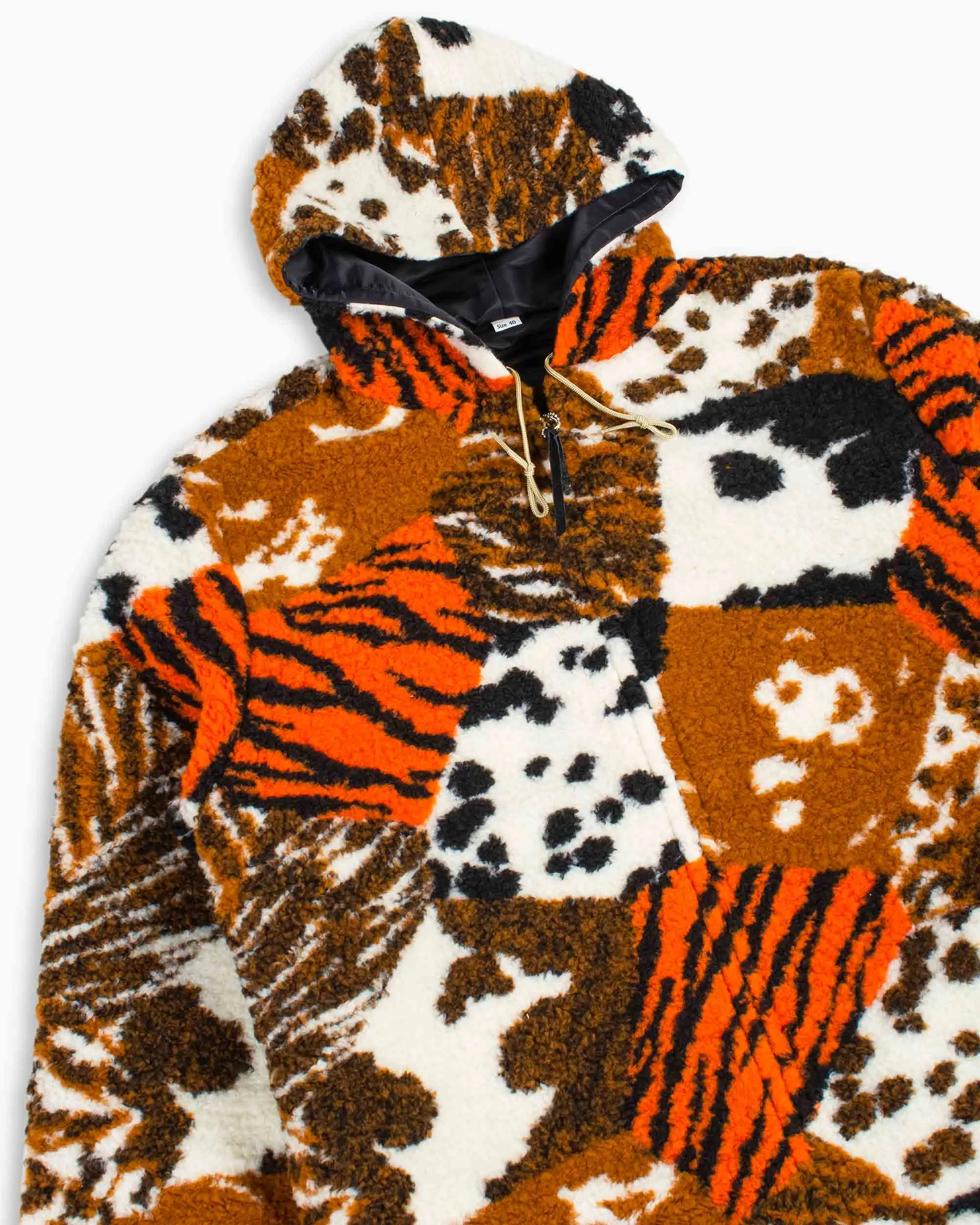 The Real McCoy's MJ22128 Multi Panel Animal Fur Parka Beige sold by Lost & Found product image thumbnail 5