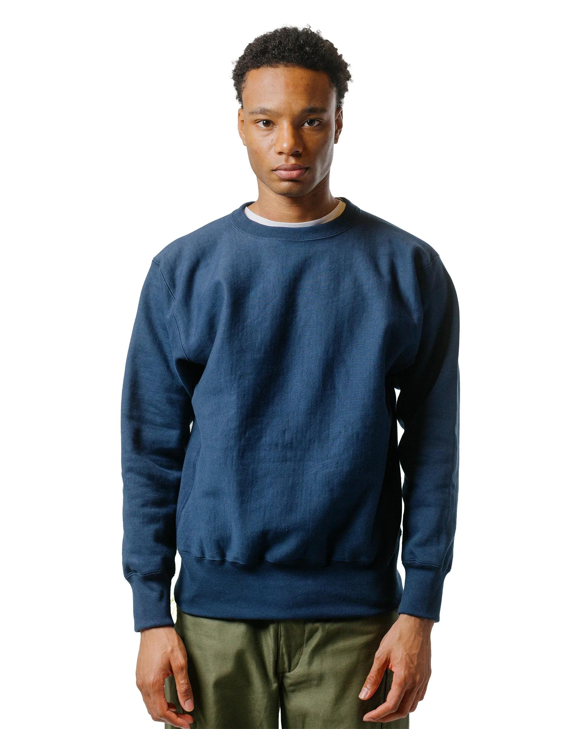 The Real McCoy's MC20114 Heavyweight Crewneck Sweatshirt Navy sold by Lost & Found product image thumbnail 2