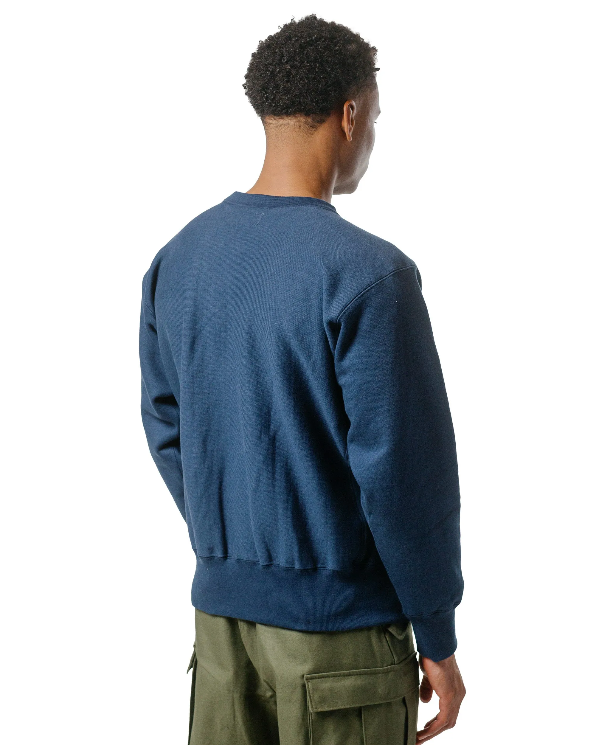 The Real McCoy's MC20114 Heavyweight Crewneck Sweatshirt Navy sold by Lost & Found product image thumbnail 3