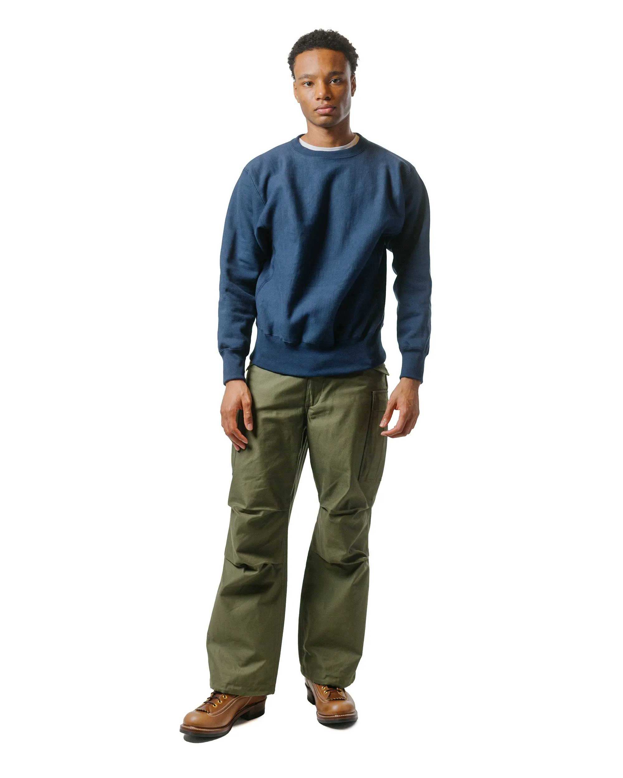 The Real McCoy's MC20114 Heavyweight Crewneck Sweatshirt Navy sold by Lost & Found product image thumbnail 4