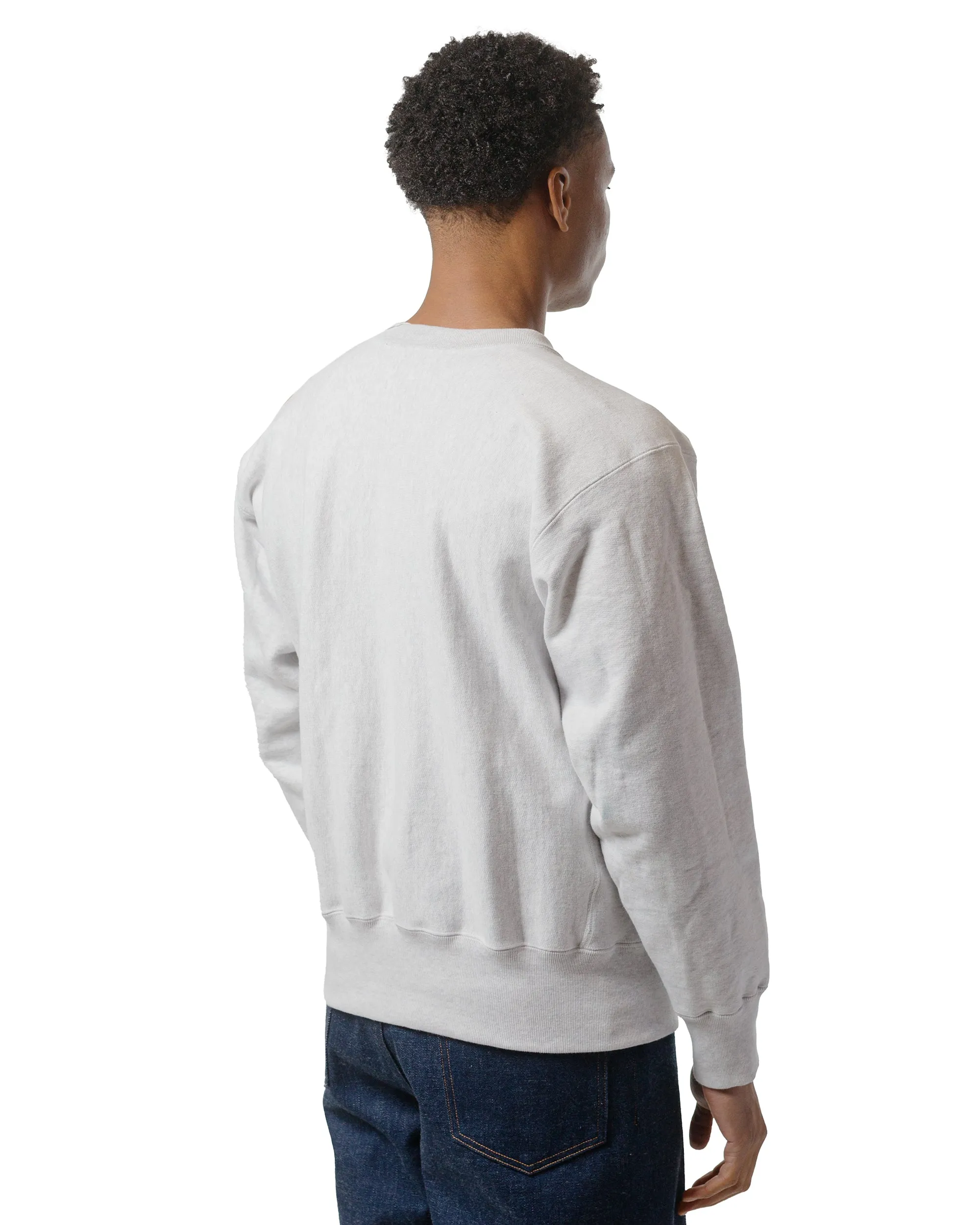 The Real McCoy's MC20114 Heavyweight Crewneck Sweatshirt Silver Grey sold by Lost & Found product image thumbnail 3