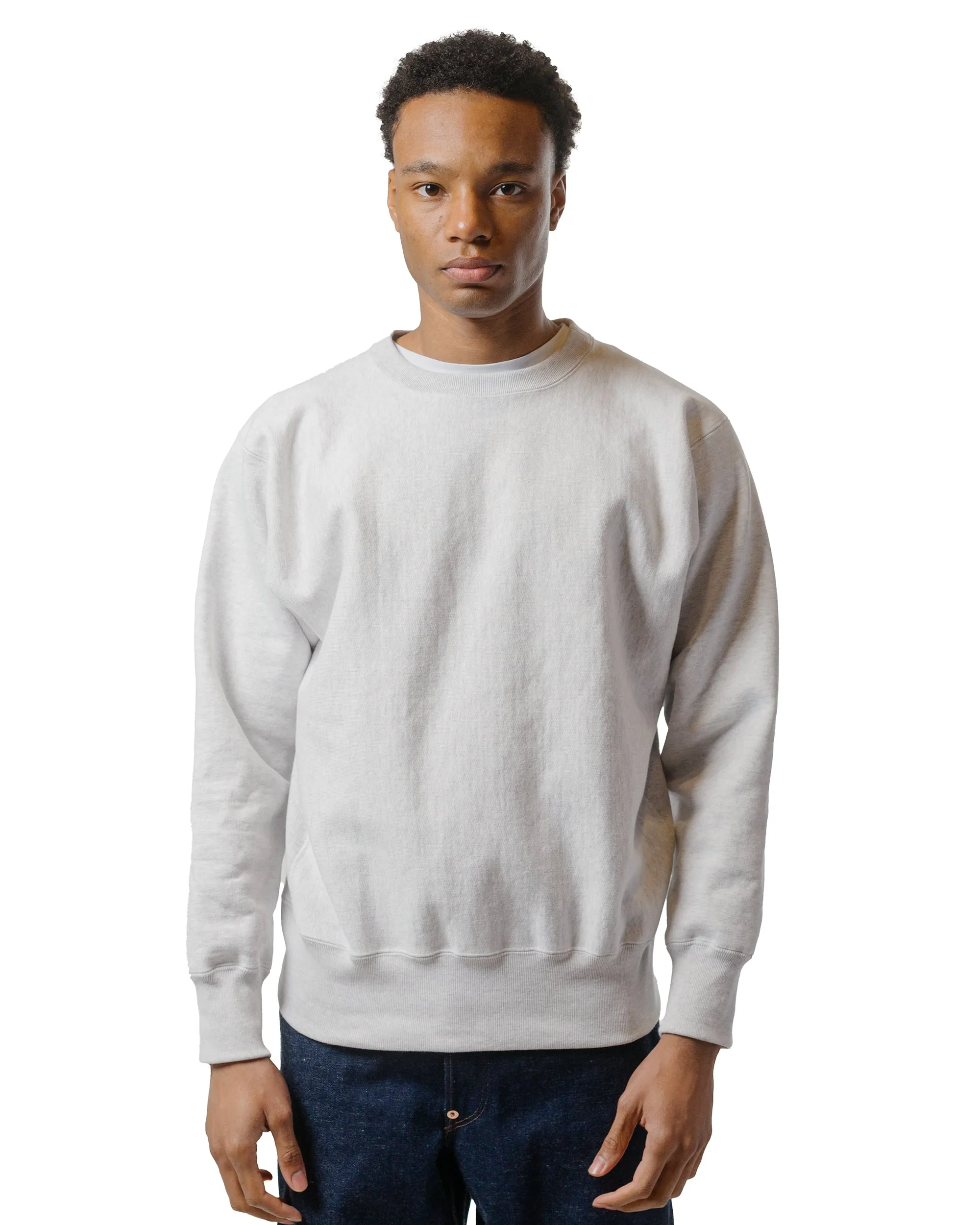 The Real McCoy's MC20114 Heavyweight Crewneck Sweatshirt Silver Grey sold by Lost & Found product image thumbnail 2