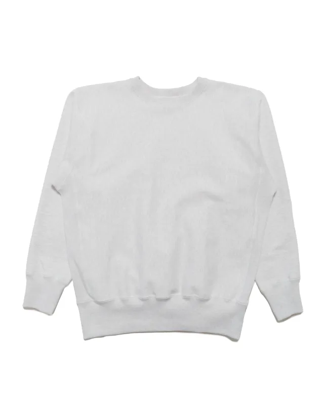 The Real McCoy's MC20114 Heavyweight Crewneck Sweatshirt Silver Grey sold by Lost & Found