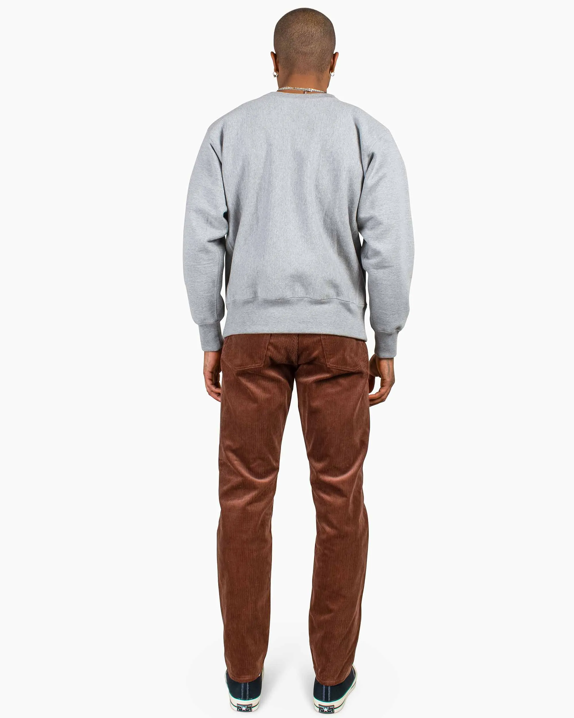 The Real McCoy's MC20114 Heavyweight Crewneck Sweatshirt Medium Grey sold by Lost & Found product image thumbnail 3