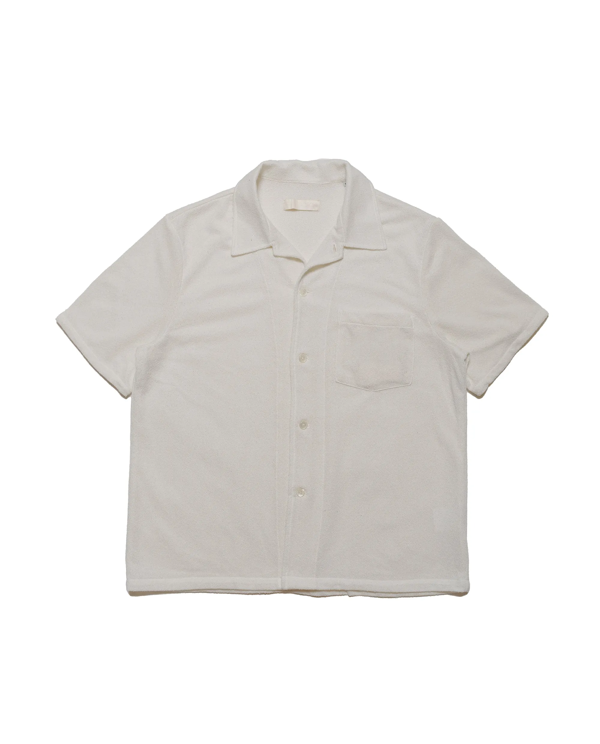 Our Legacy Box Shirt Shortsleeve White Boucle sold by Lost & Found