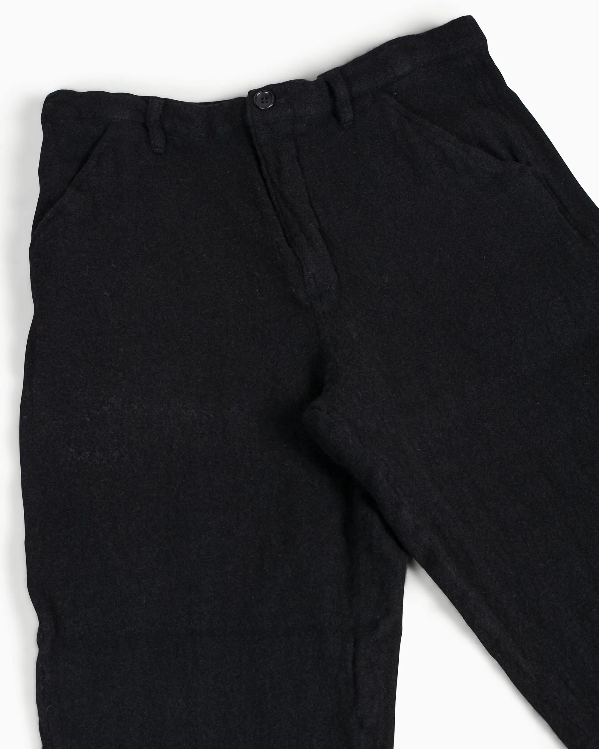 Comme des Garçons SHIRT Boiled Wool Pants Black sold by Lost & Found product image thumbnail 5