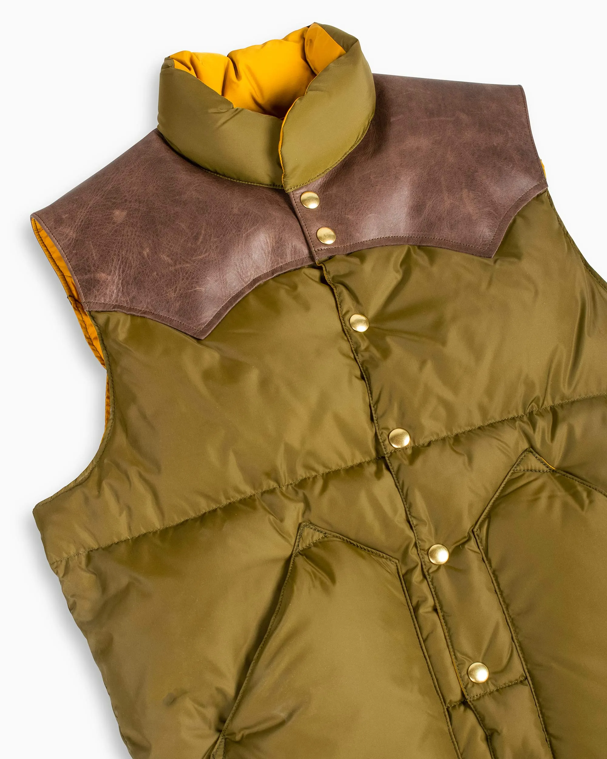 Warehouse x Rocky Mountain Featherbed Nylon Down Vest OD sold by Lost & Found product image thumbnail 5