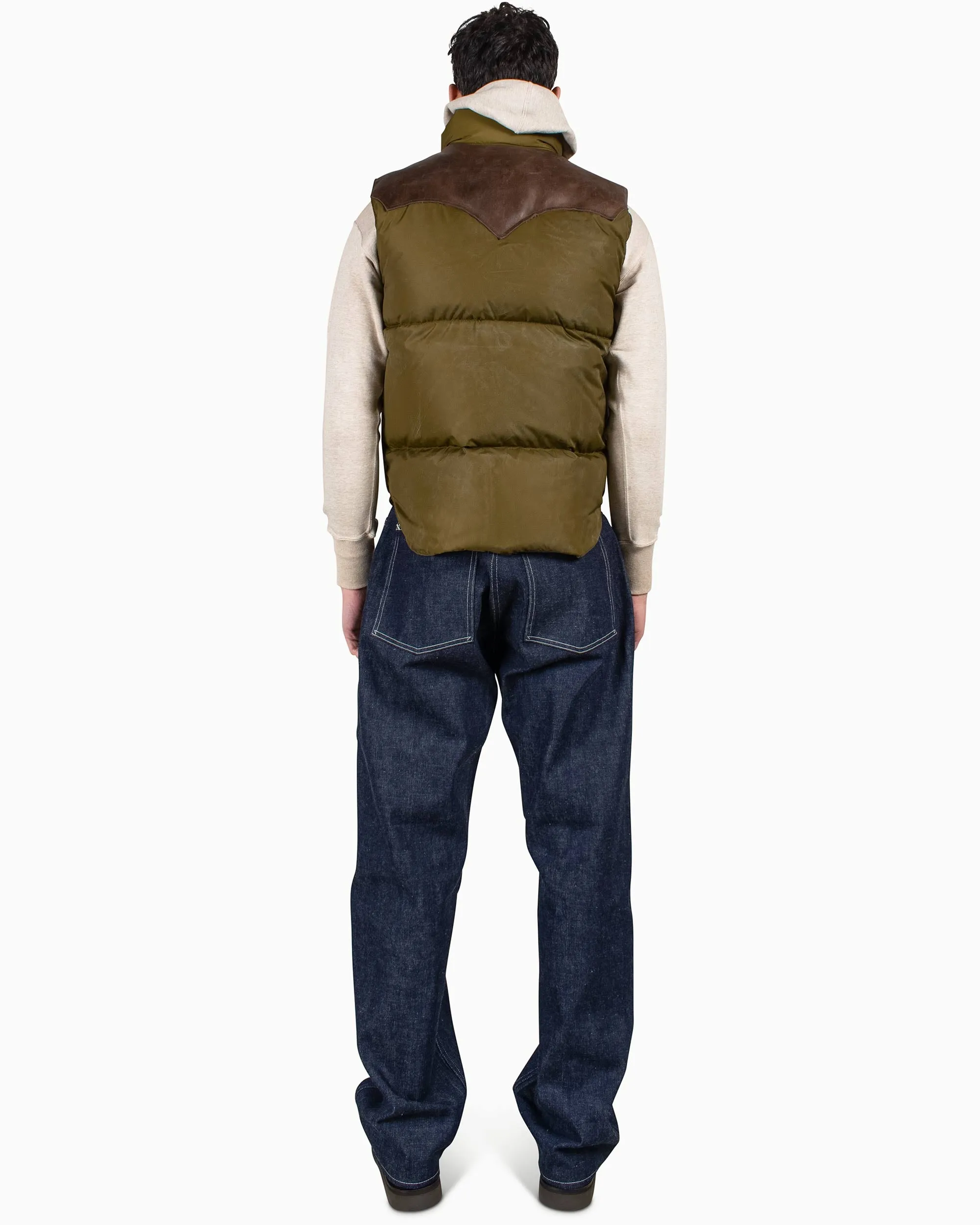 Warehouse x Rocky Mountain Featherbed Nylon Down Vest OD sold by Lost & Found product image thumbnail 3