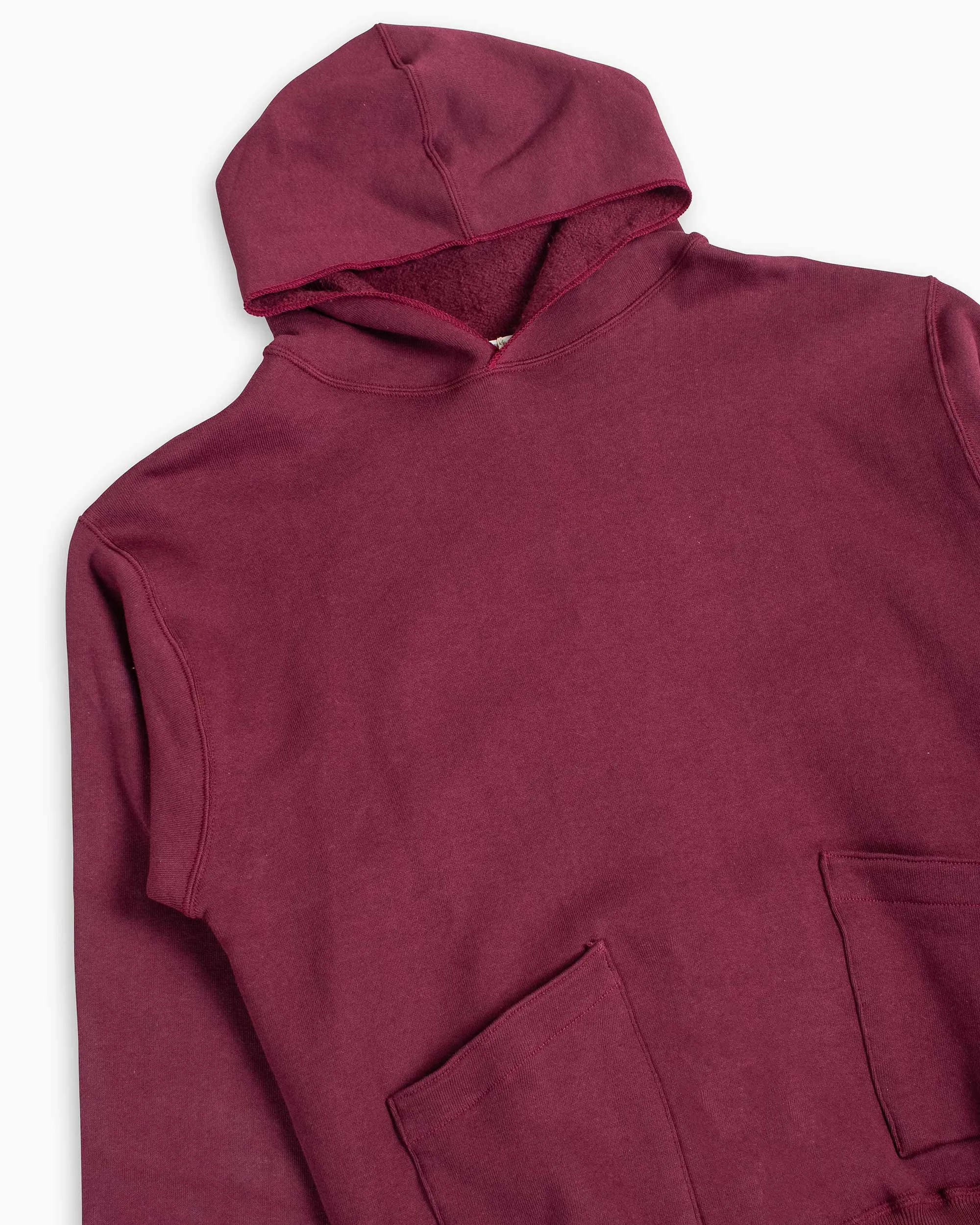 Warehouse Lot. 453 Separate Pocket Set In Hoodie Bordeaux sold by Lost & Found product image thumbnail 5