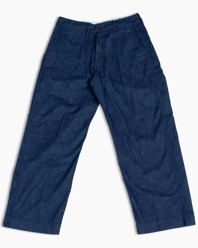 Beams Plus MIL Trousers Denim Indigo sold by Lost & Found