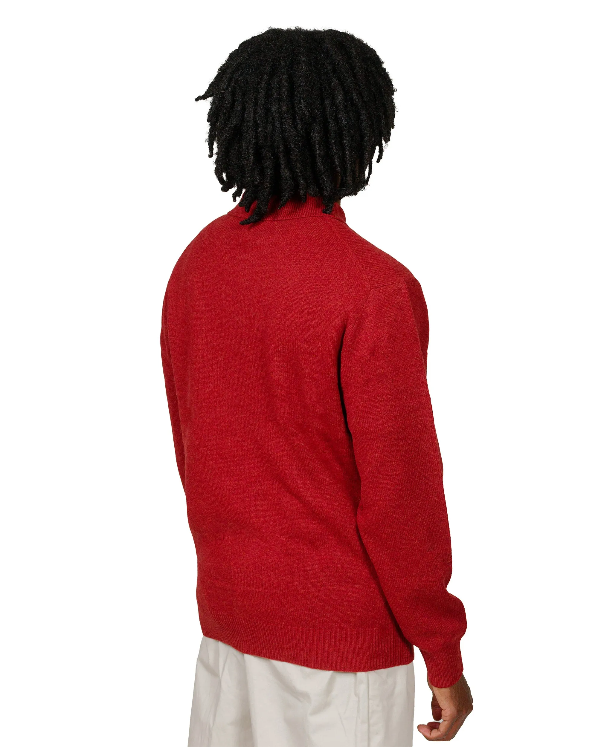Beams Plus Knit Polo 9G Burgundy sold by Lost & Found product image thumbnail 3
