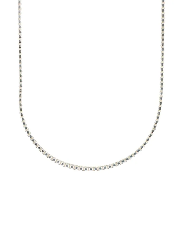 Lost & Found Box Link Necklace 20" sold by Lost & Found