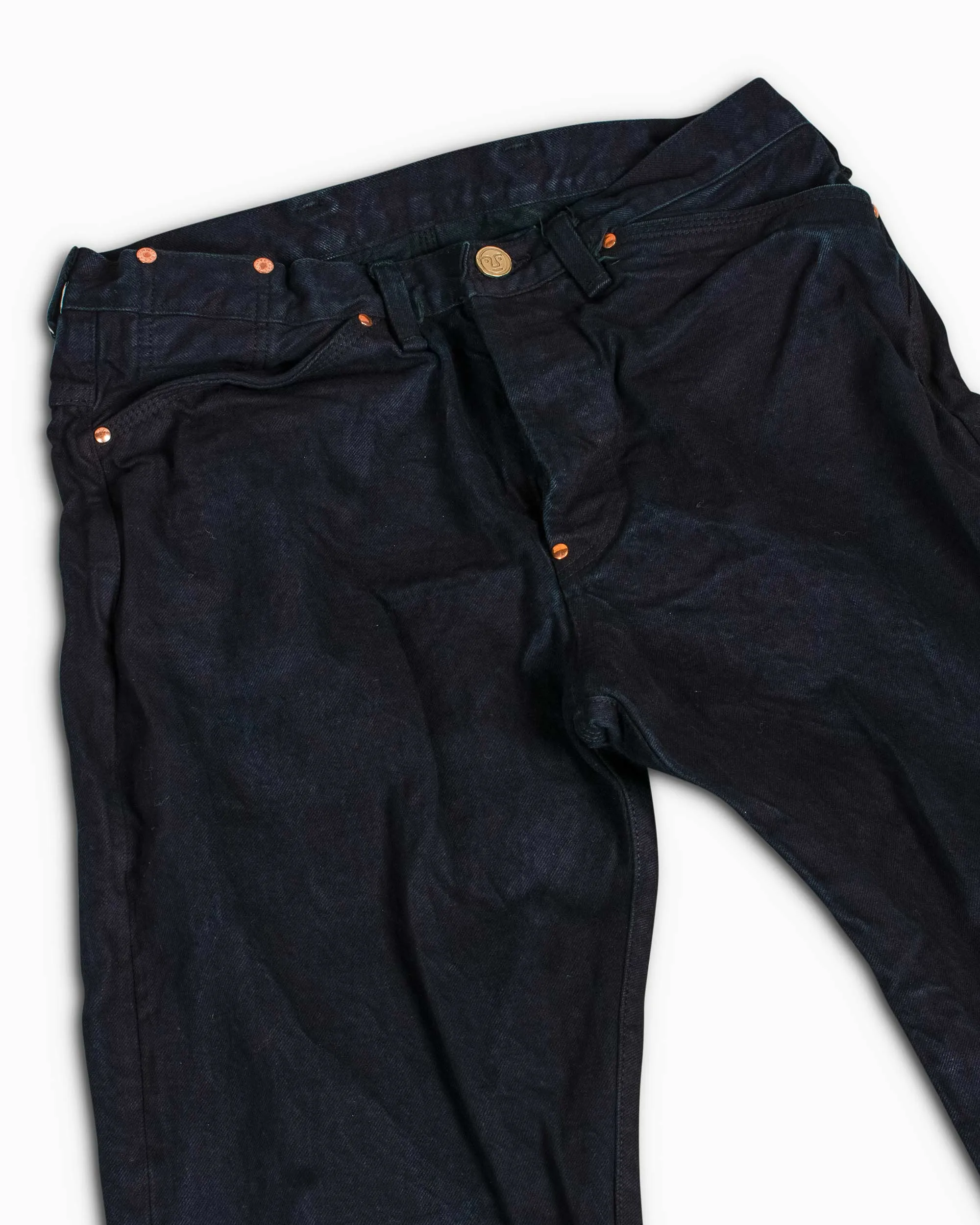Tender Type 125 High Straight Jeans 16oz Selvage Denim Hadal Green sold by Lost & Found product image thumbnail 5