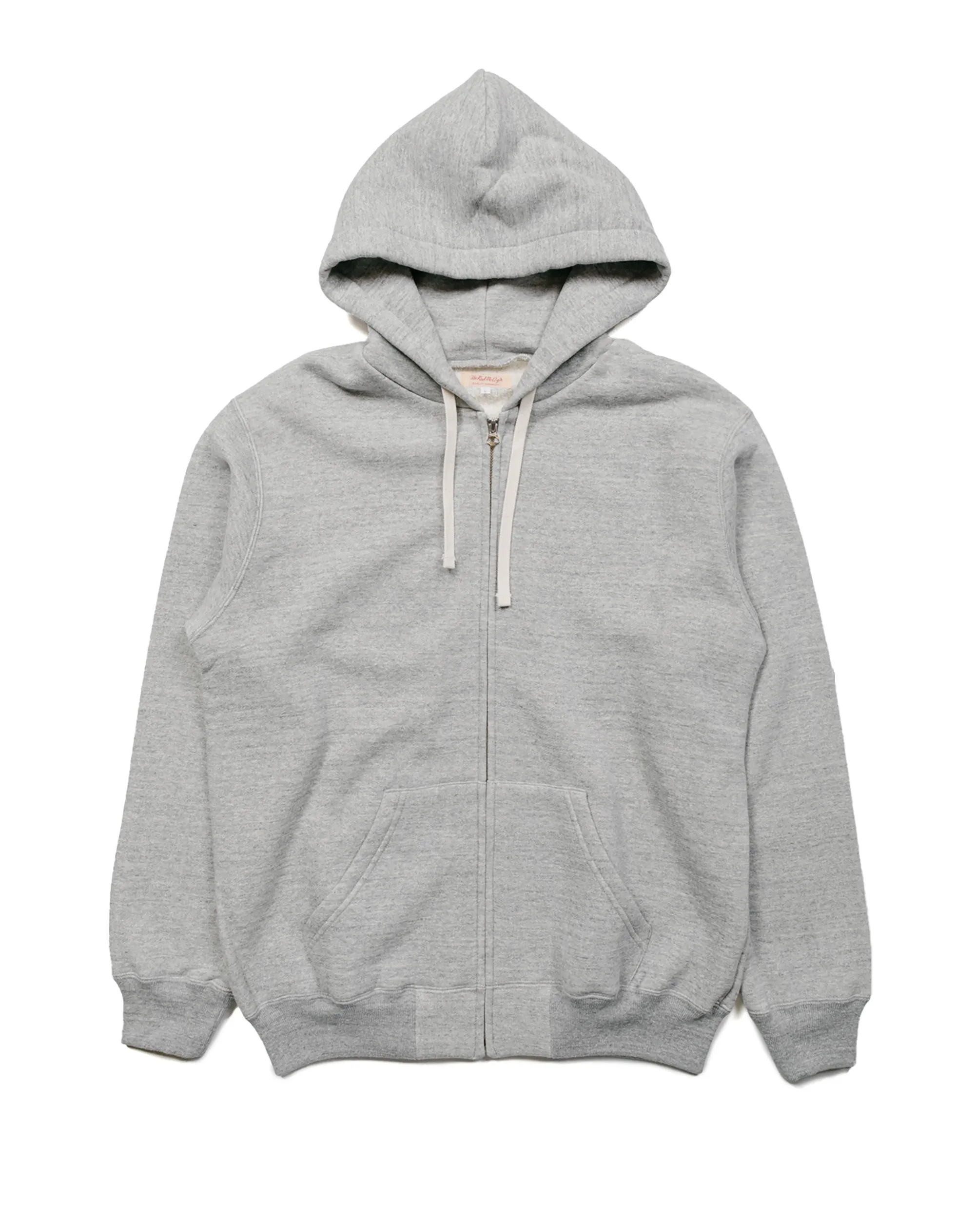 The Real McCoy's MC19125 10 oz. Loopwheel F/Z Parka Grey sold by Lost & Found