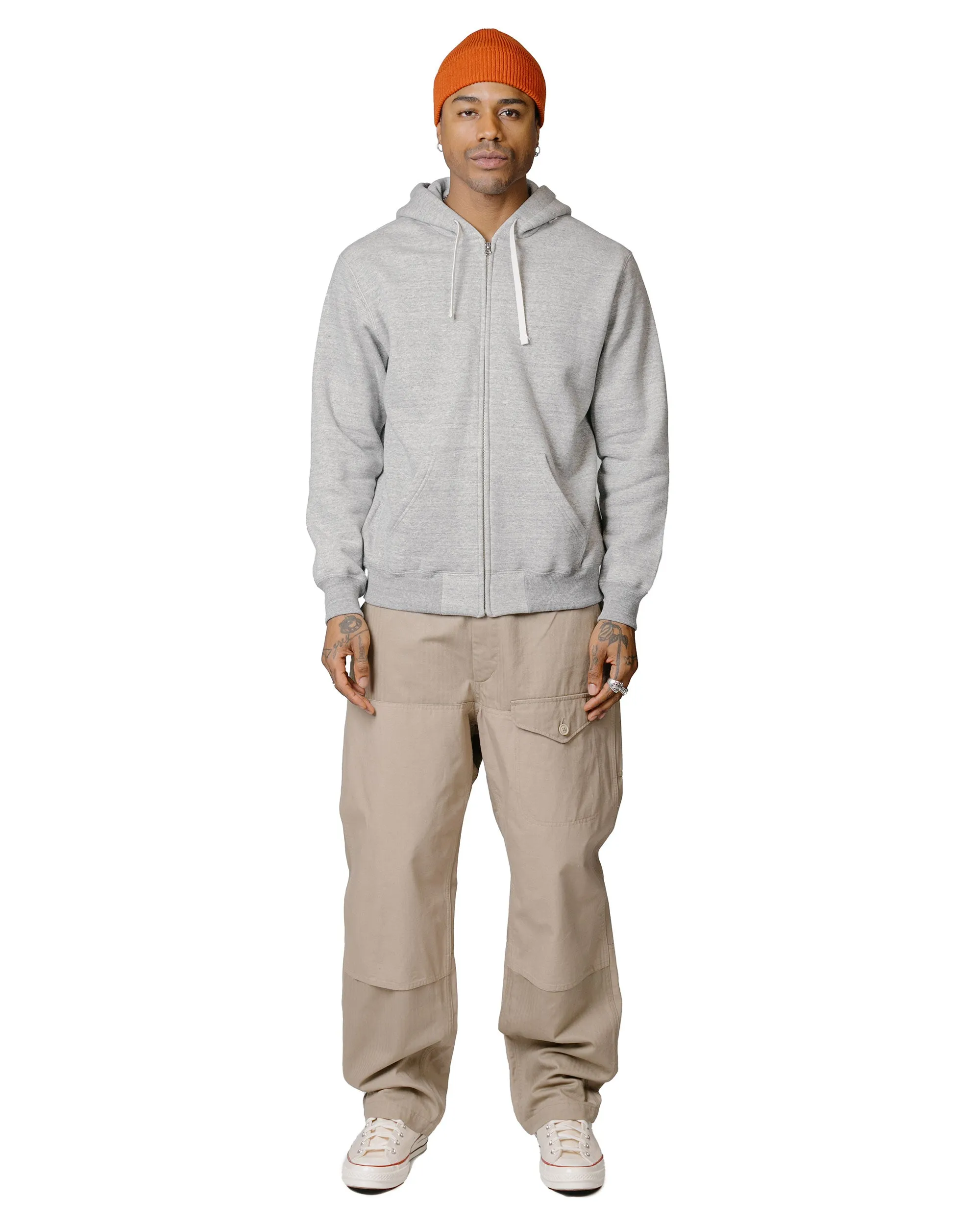 The Real McCoy's MC19125 10 oz. Loopwheel F/Z Parka Grey sold by Lost & Found product image thumbnail 4