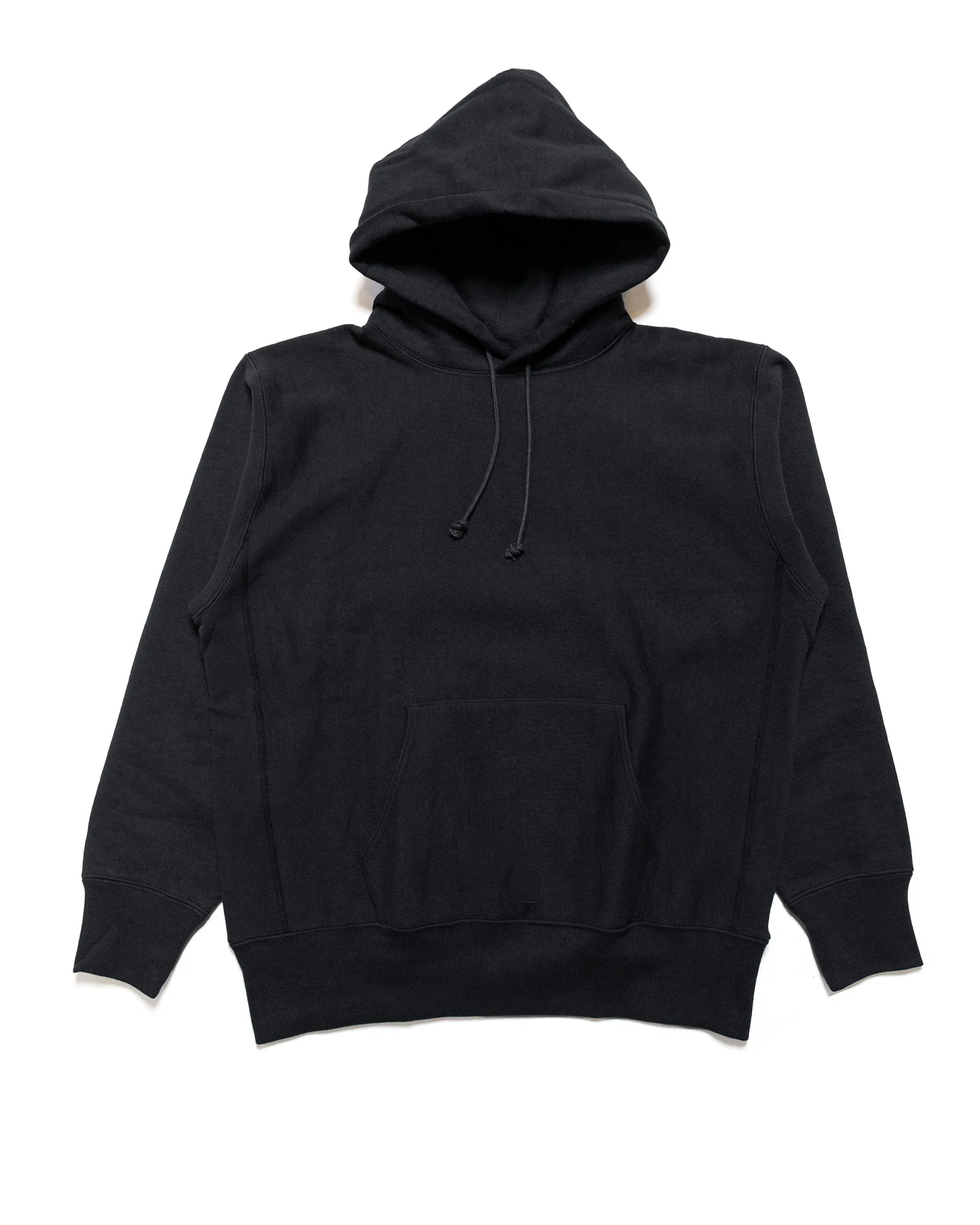 The Real McCoy's MC20113 Heavyweight Hooded Sweatshirt Black sold by Lost & Found