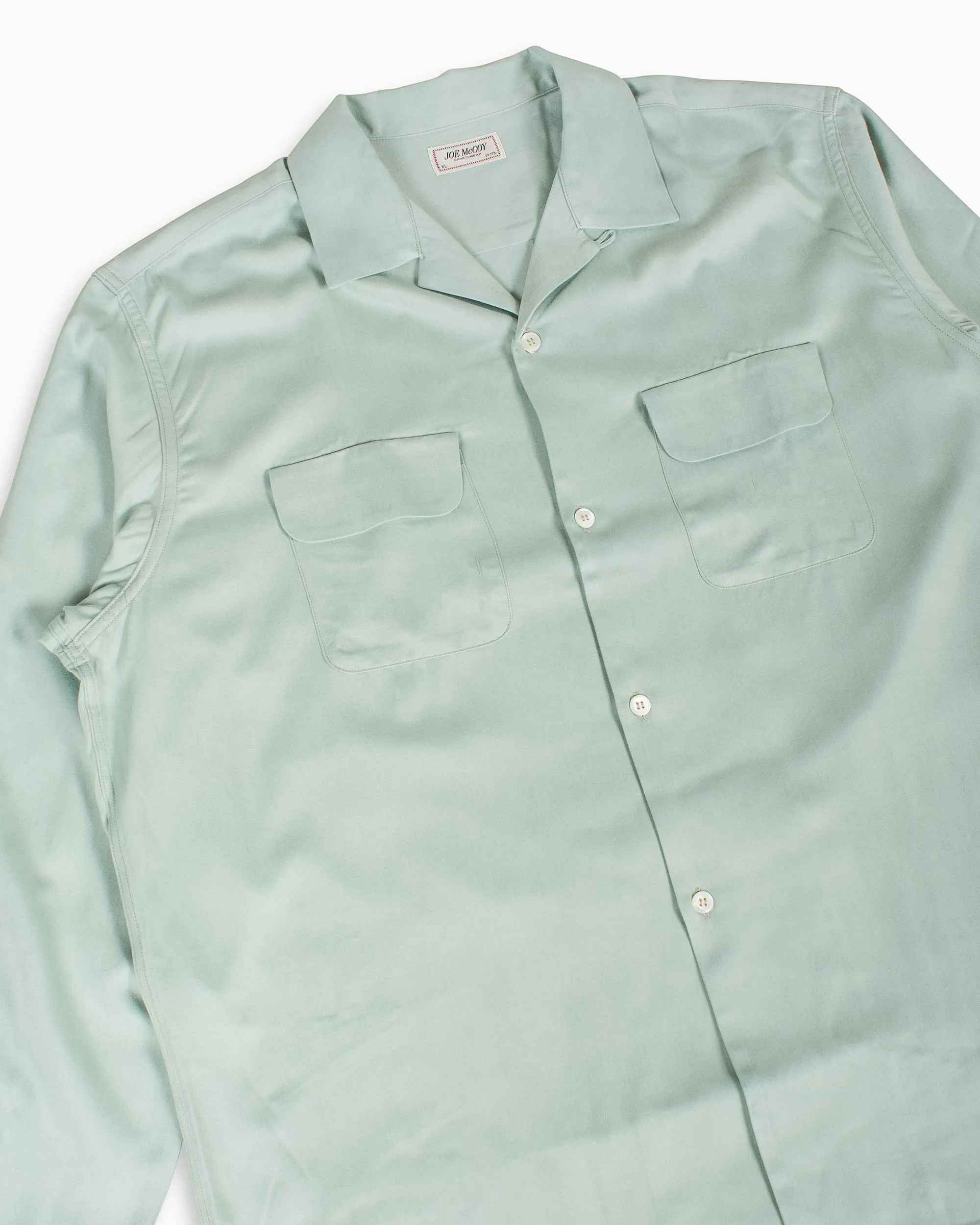 The Real McCoy's MS22004 Open Collar Rayon Shirt Mint sold by Lost & Found product image thumbnail 5