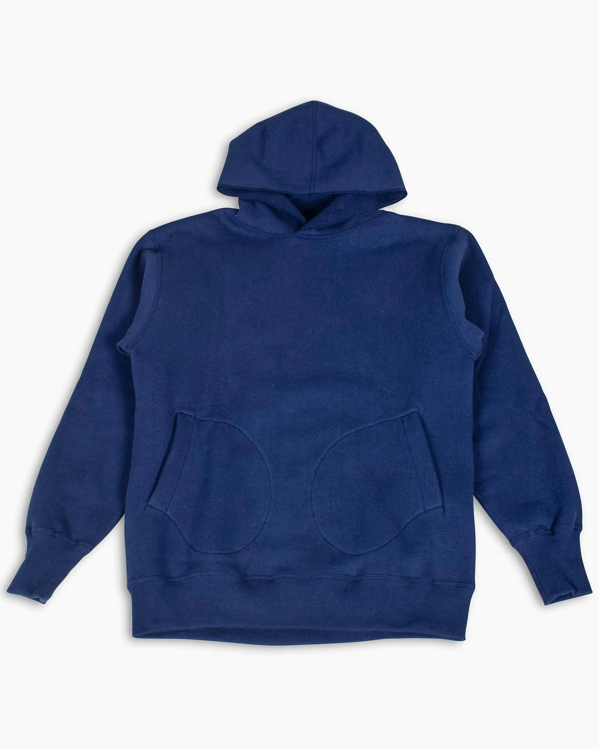 The Real McCoy’s MC22112 Boxing Glove Pocket Hooded Sweatshirt Navy sold by Lost & Found