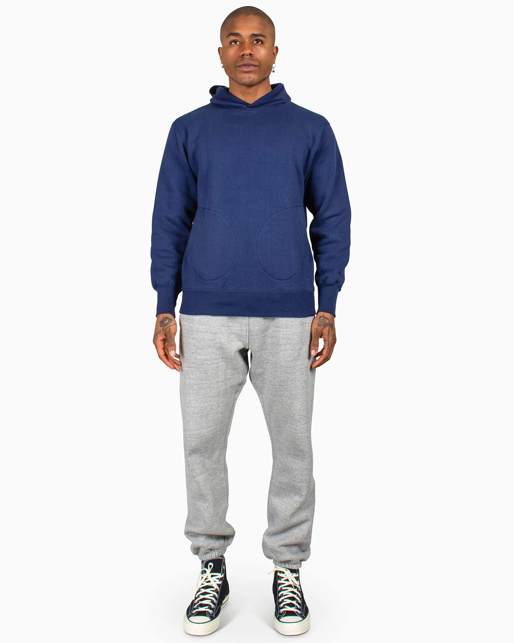 The Real McCoy’s MC22112 Boxing Glove Pocket Hooded Sweatshirt Navy sold by Lost & Found product image thumbnail 2