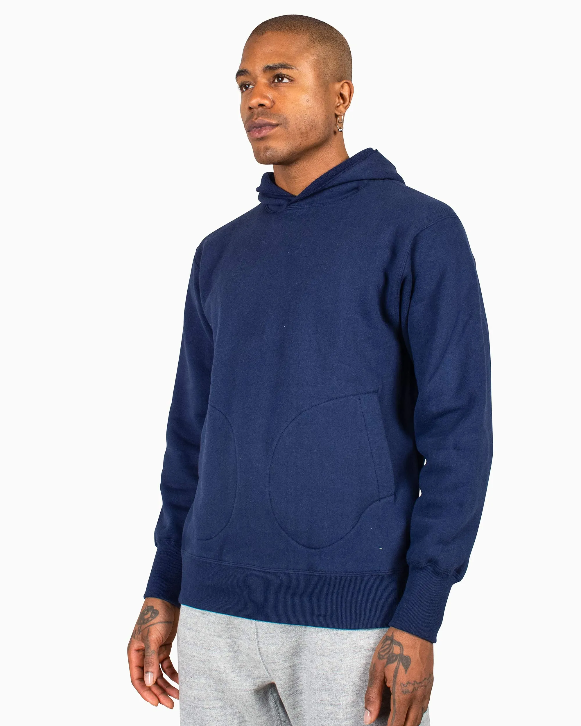 The Real McCoy’s MC22112 Boxing Glove Pocket Hooded Sweatshirt Navy sold by Lost & Found product image thumbnail 4
