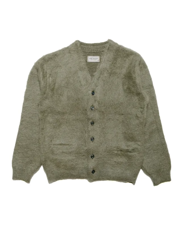 The Real McCoy's MC19103 JM Mohair Cardigan Mint sold by Lost & Found