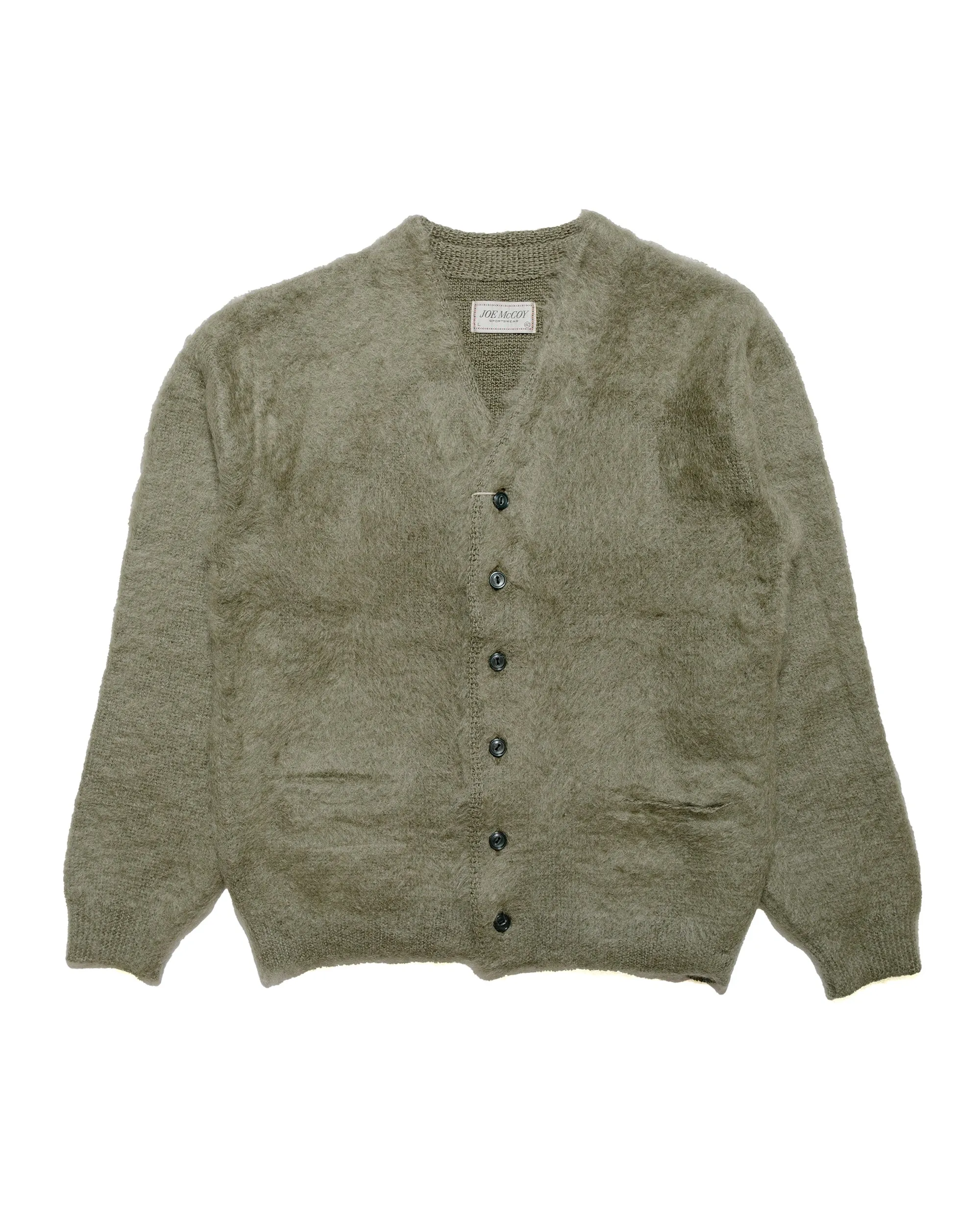 The Real McCoy's MC19103 JM Mohair Cardigan Mint sold by Lost & Found