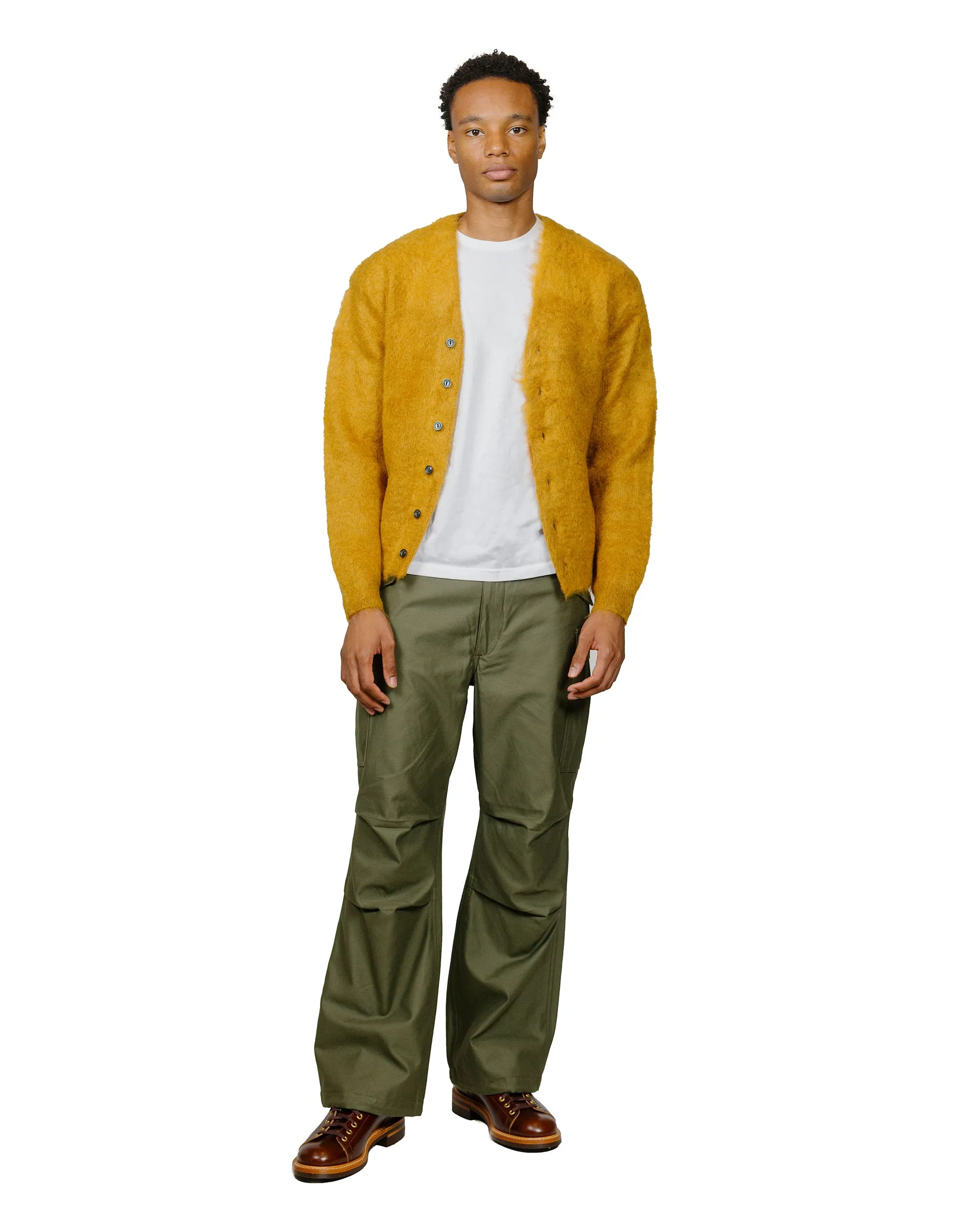 The Real McCoy's MC19103 JM Mohair Cardigan Mustard sold by Lost & Found product image thumbnail 4