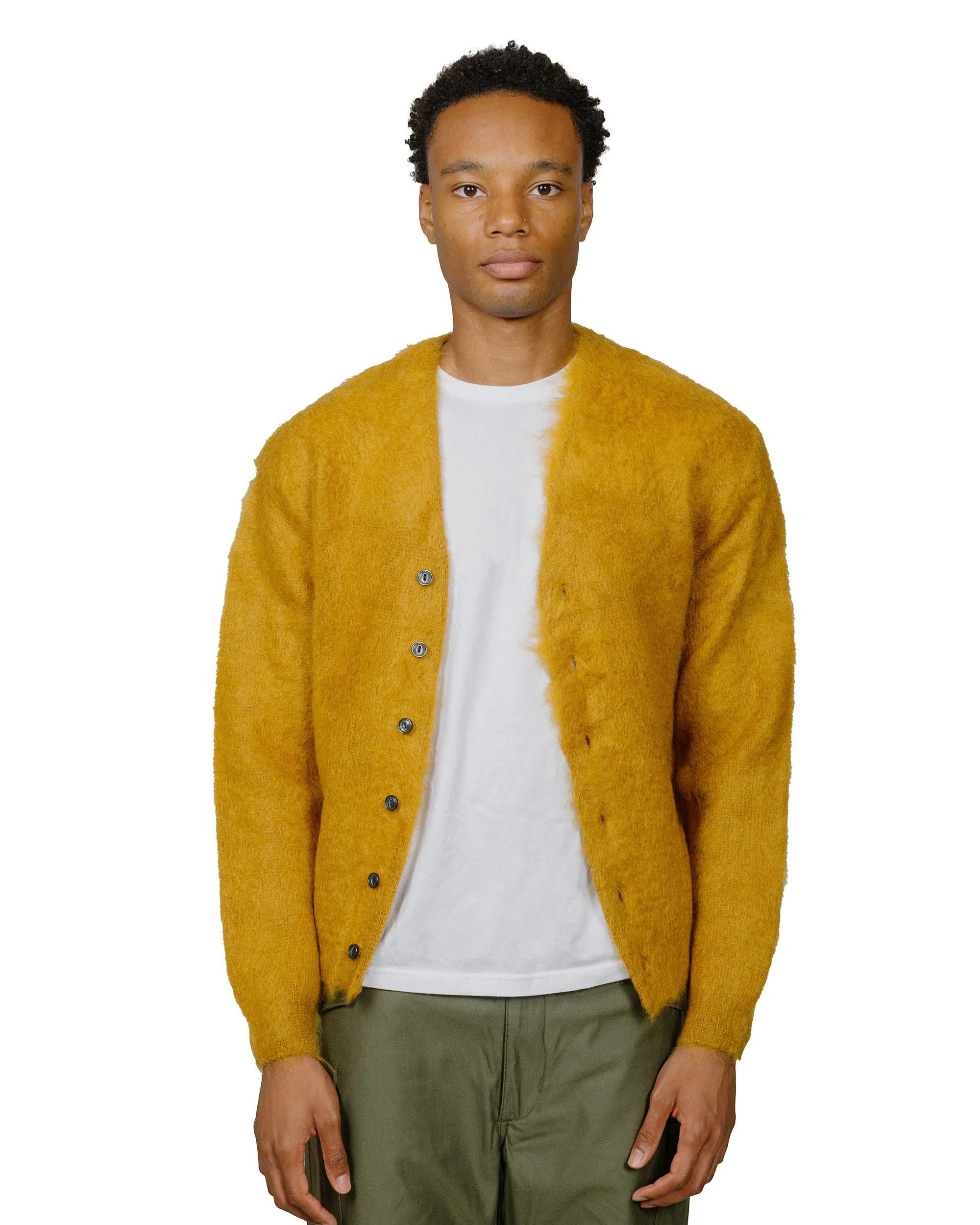 The Real McCoy's MC19103 JM Mohair Cardigan Mustard sold by Lost & Found product image thumbnail 2