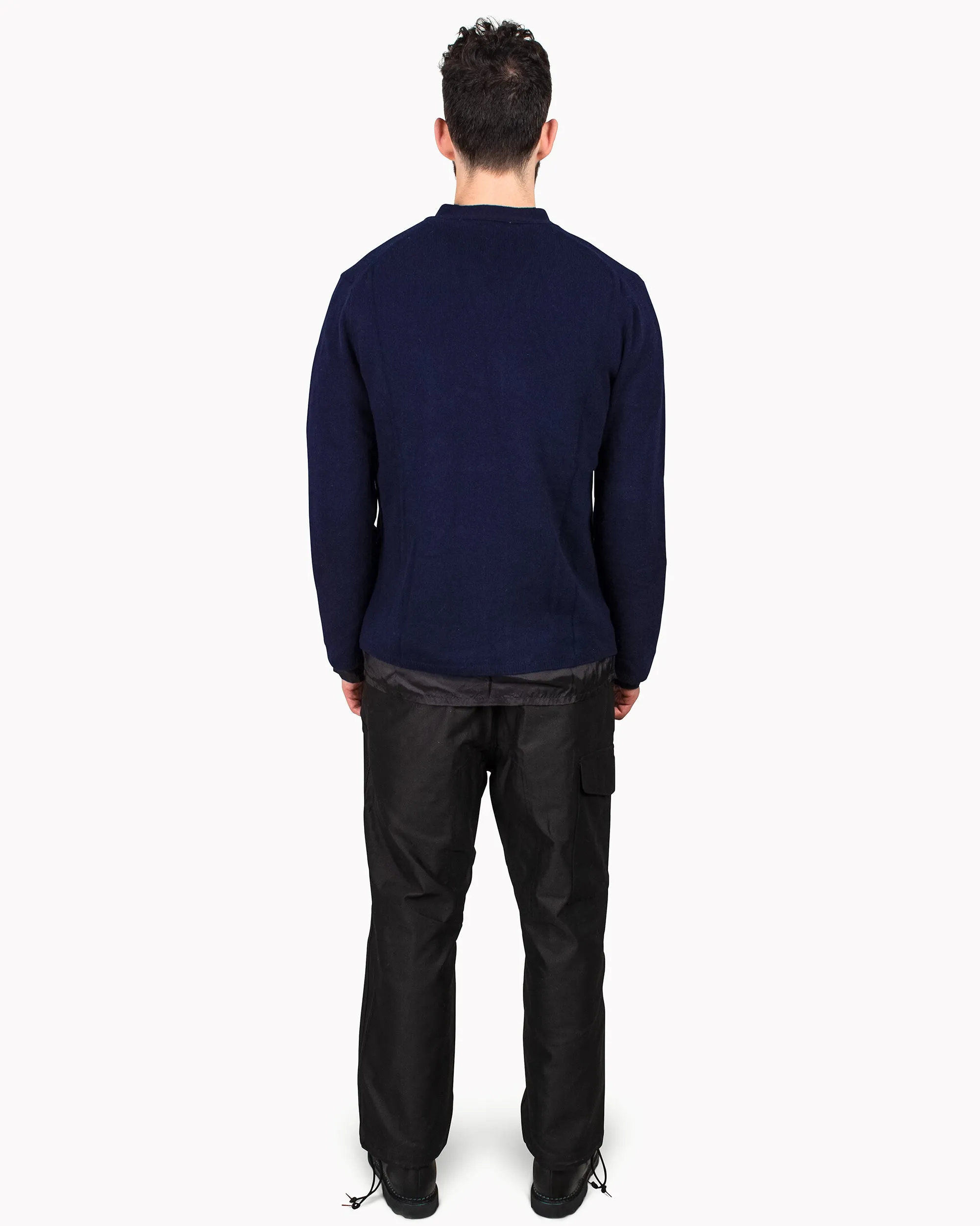 Comme des Garçons SHIRT Fully Lambswool Cupro Cardigan Navy sold by Lost & Found product image thumbnail 3