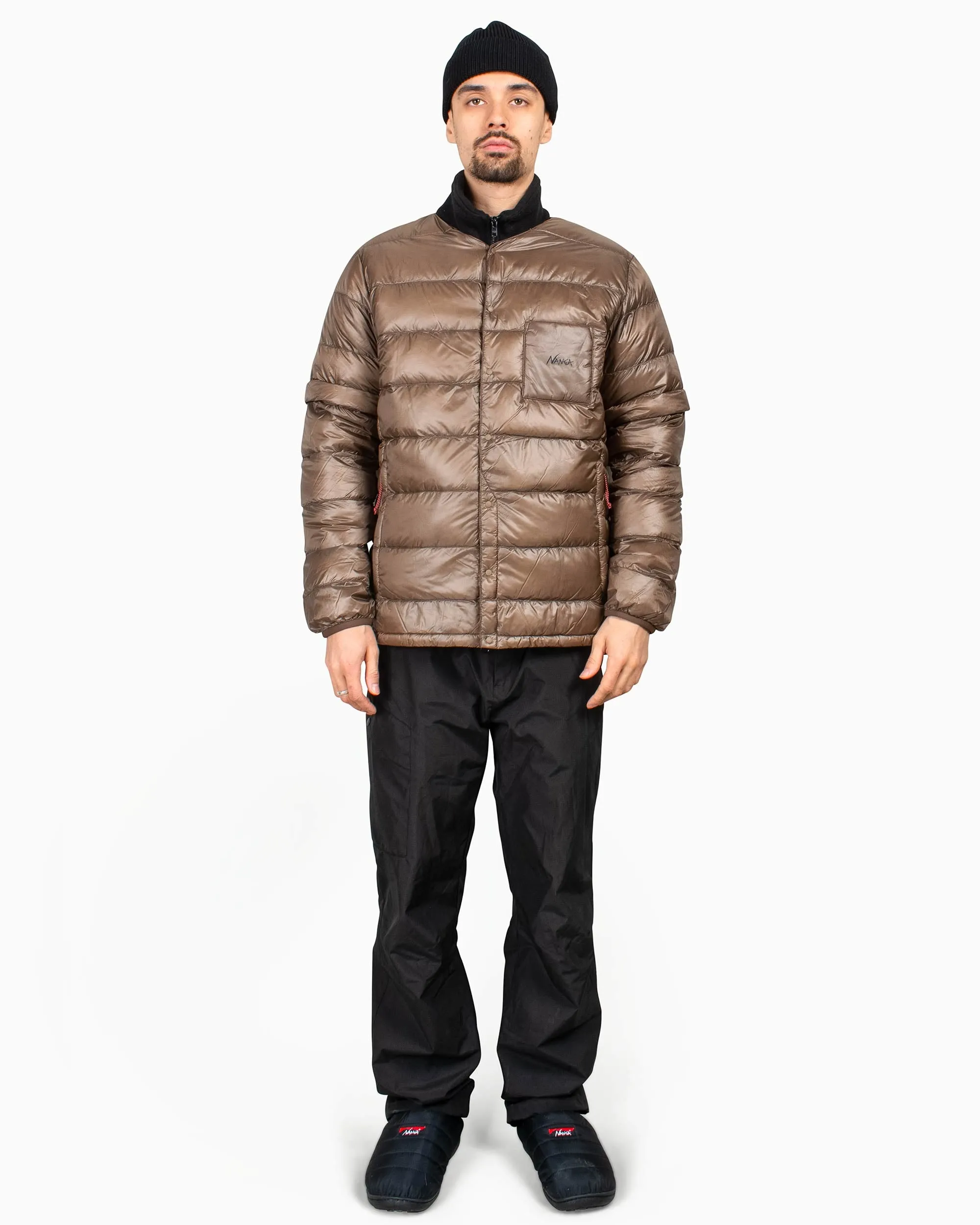 Nanga Inner Down Cardigan Detachable Sleeve Mocha sold by Lost & Found product image thumbnail 2