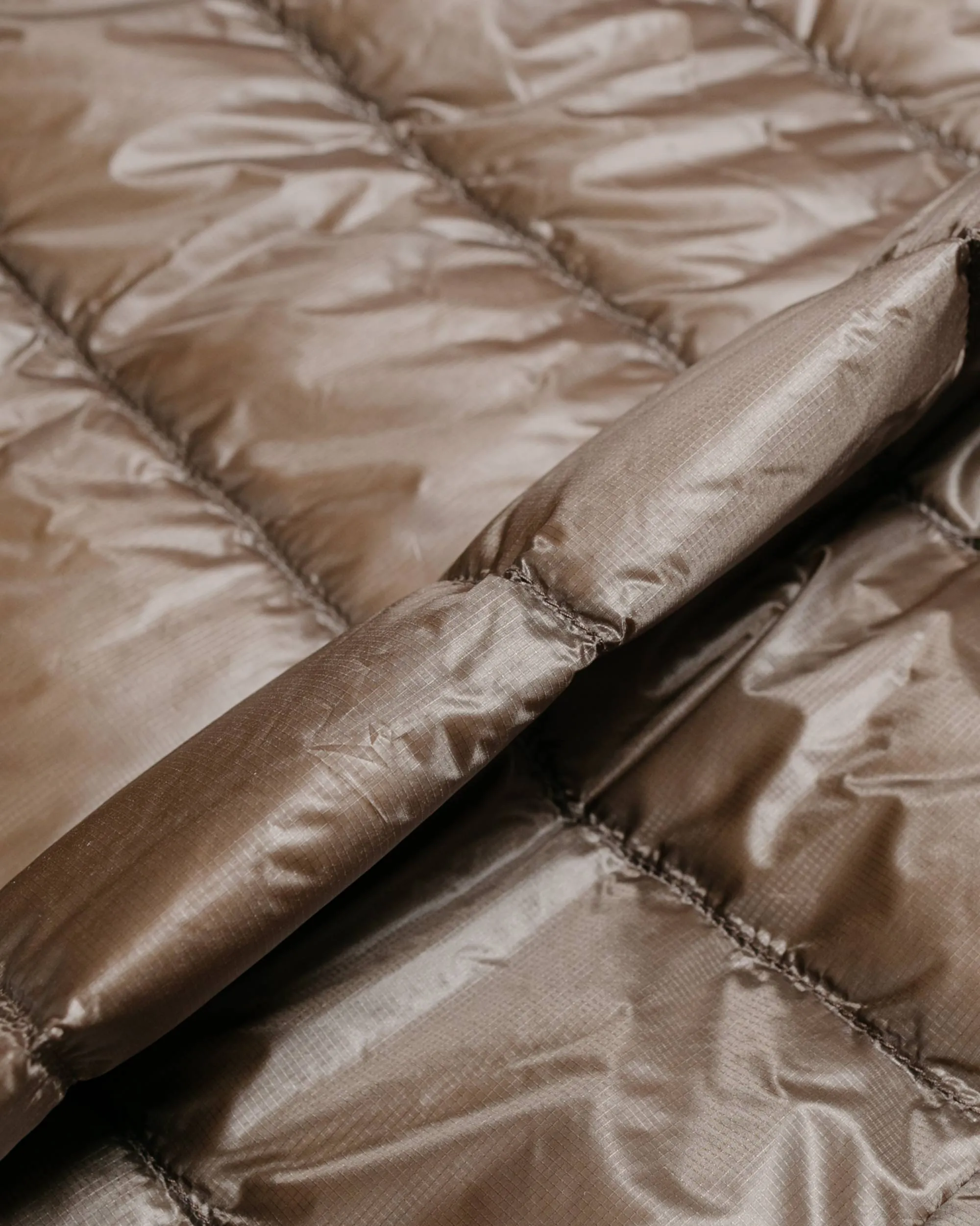 Nanga Inner Down Cardigan Detachable Sleeve Mocha sold by Lost & Found product image thumbnail 5