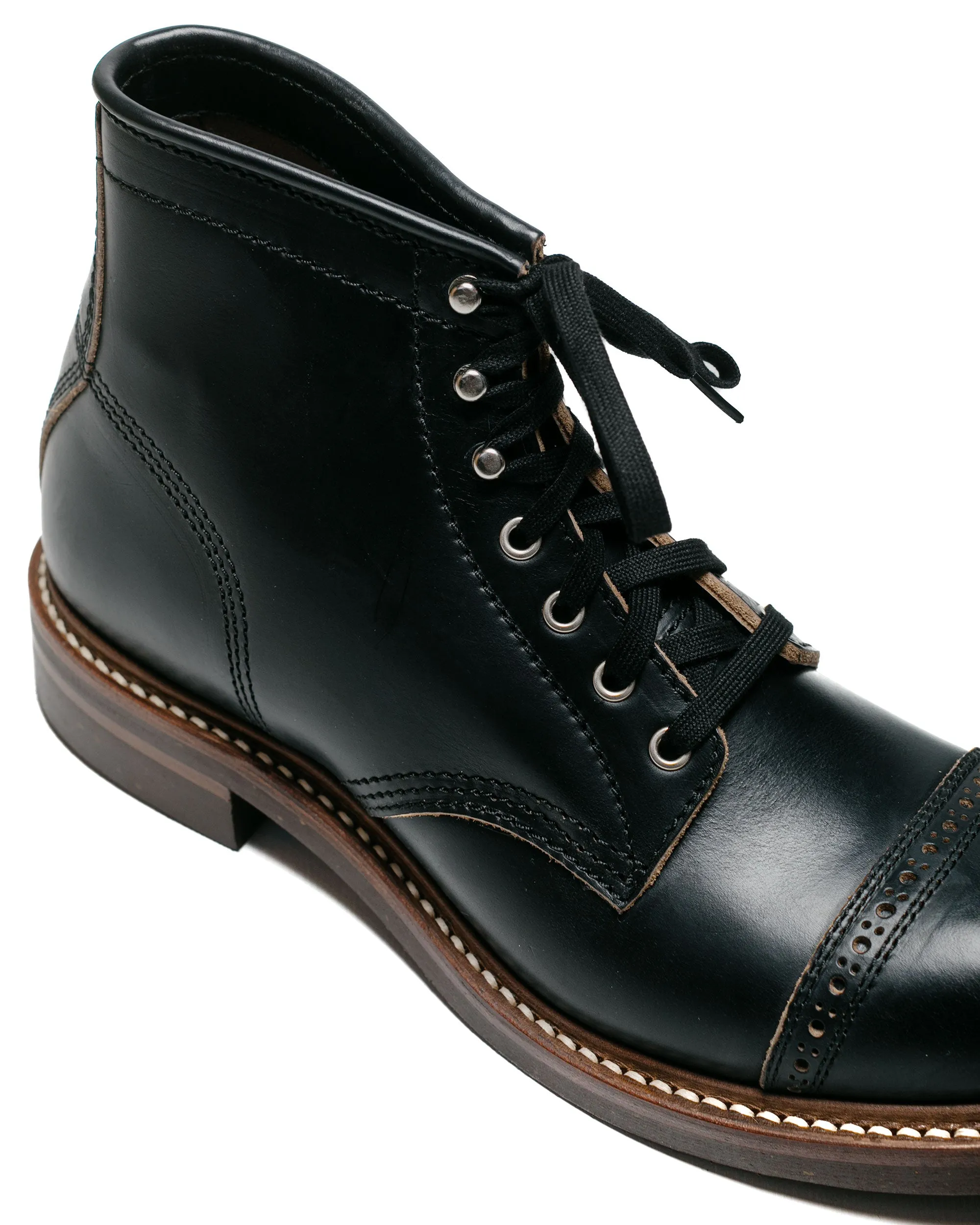 John Lofgren Bootmaker Combat Boots Horween Leather CXL Black sold by Lost & Found product image thumbnail 3