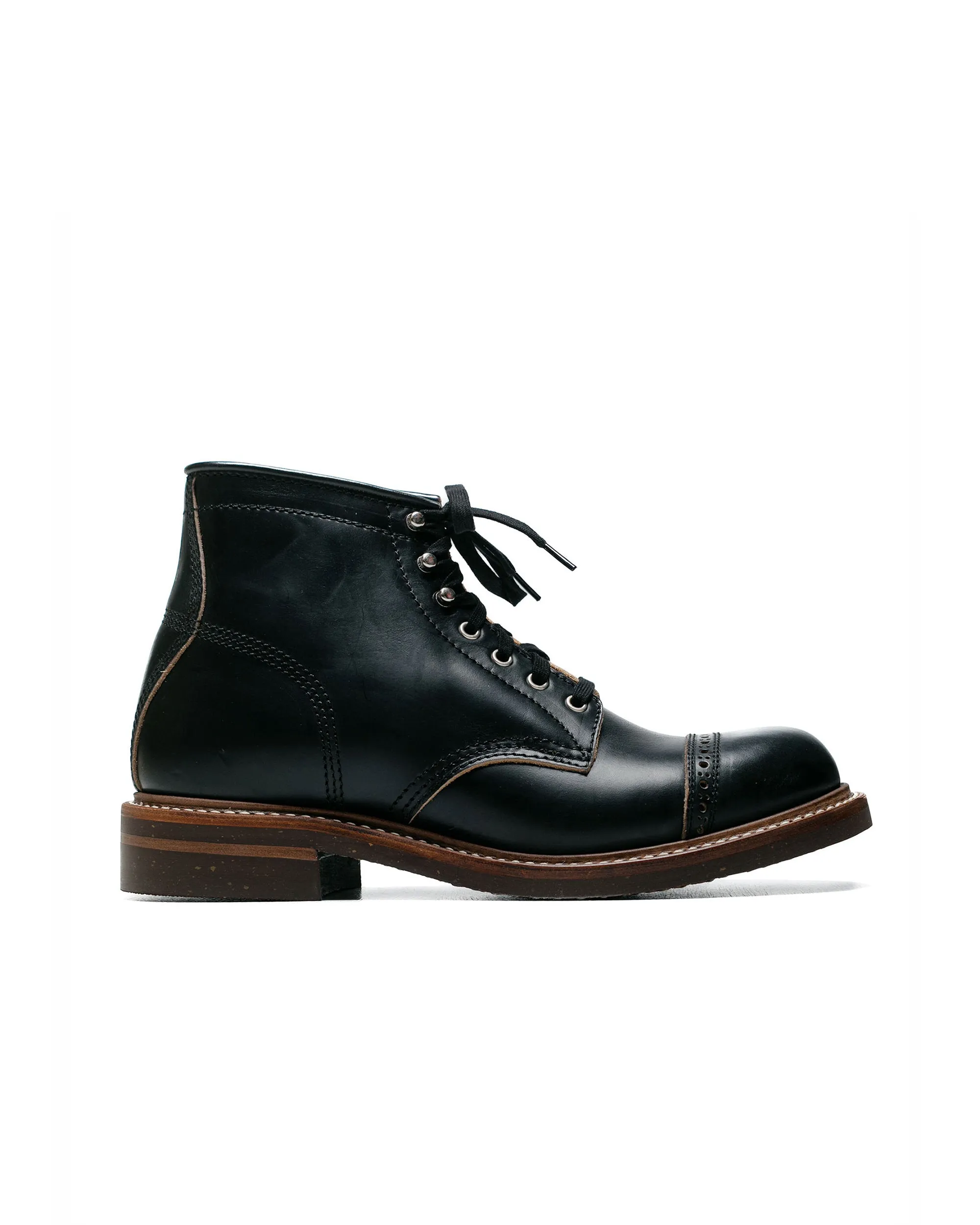 John Lofgren Bootmaker Combat Boots Horween Leather CXL Black sold by Lost & Found