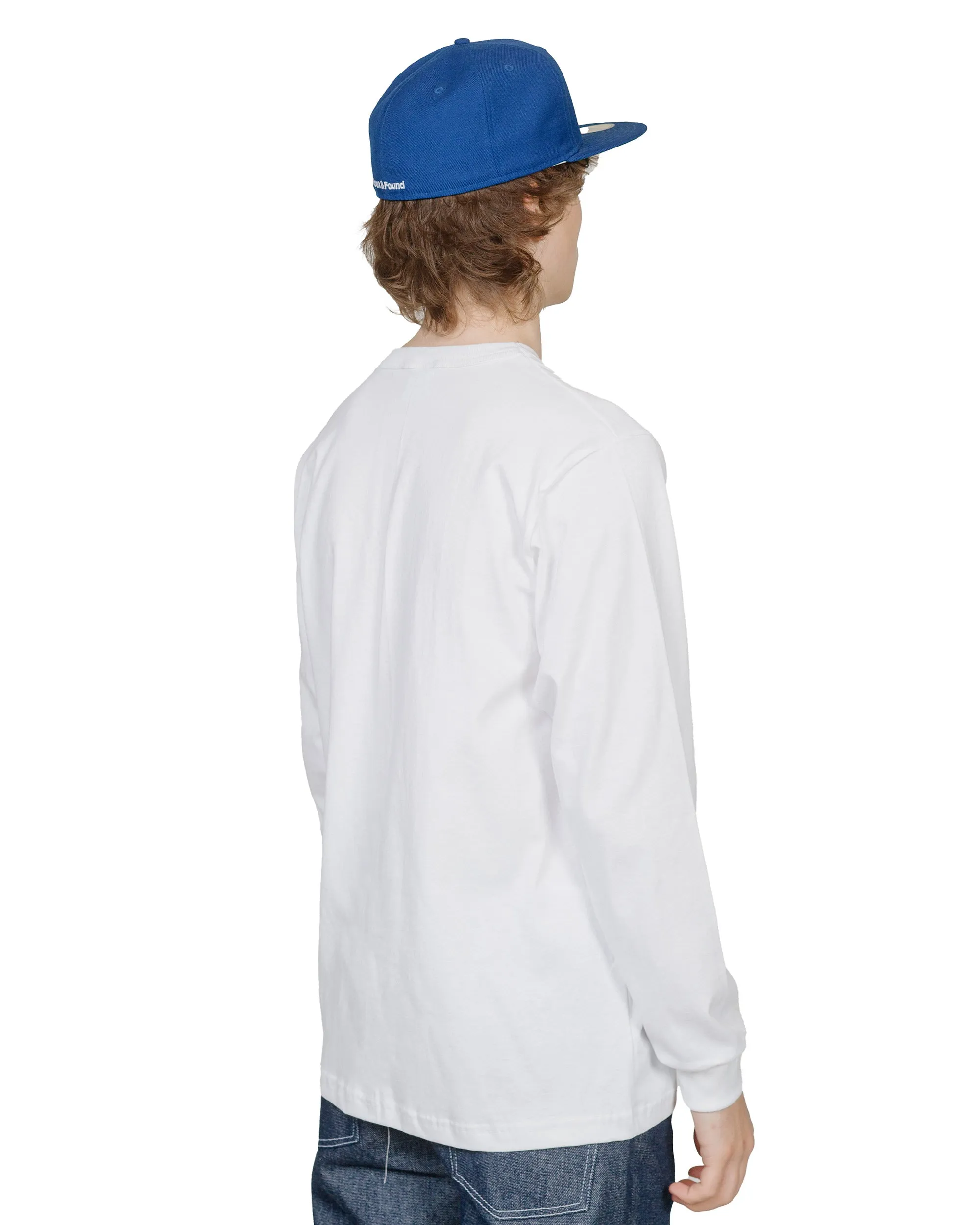 Randy's Garments Long-Sleeve Pocket Tee White sold by Lost & Found product image thumbnail 3