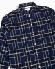 Norse Projects Anton Brushed Flannel Check Dark Navy sold by Lost & Found