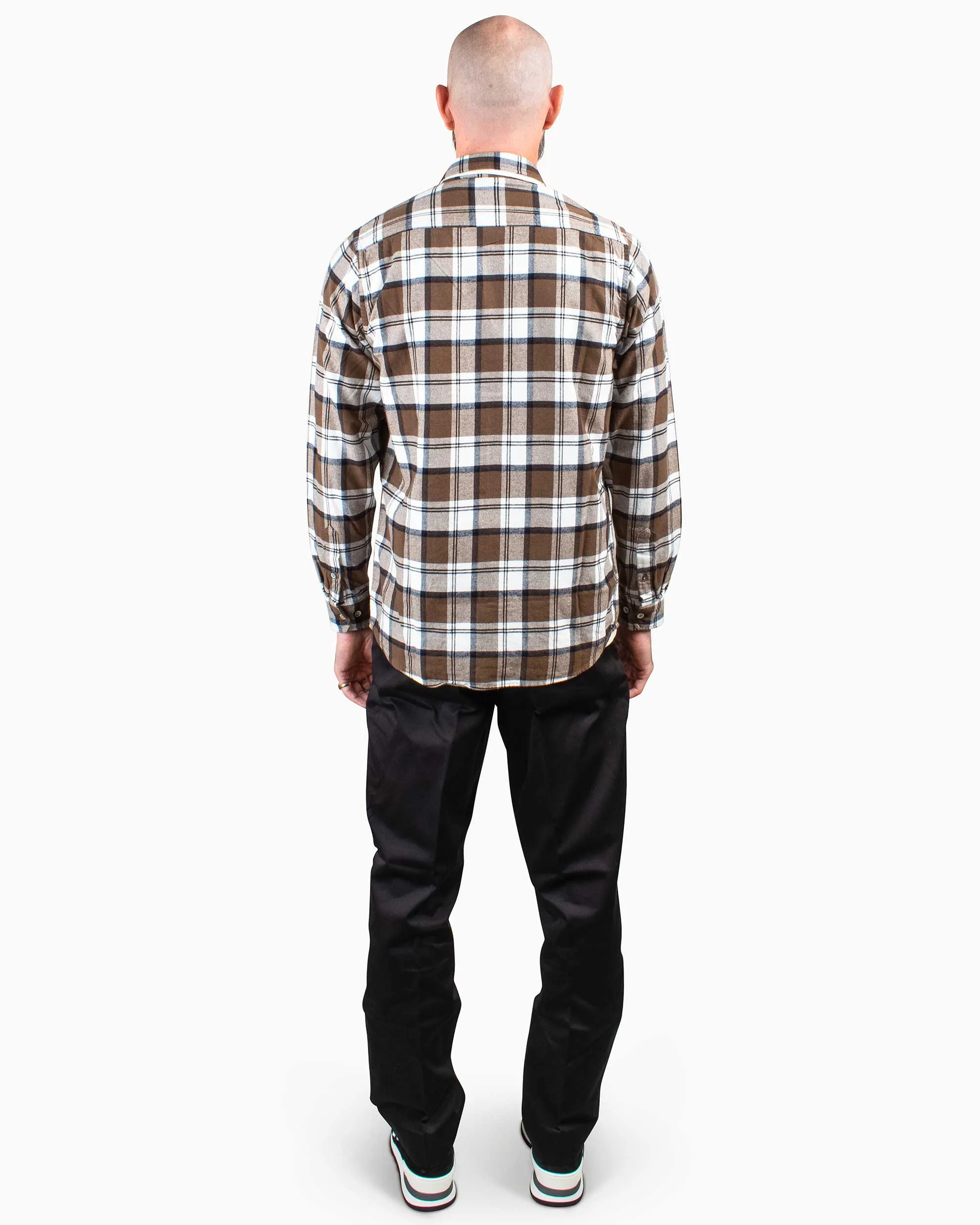 Norse Projects Anton Brushed Flannel Check Taupe sold by Lost & Found product image thumbnail 3