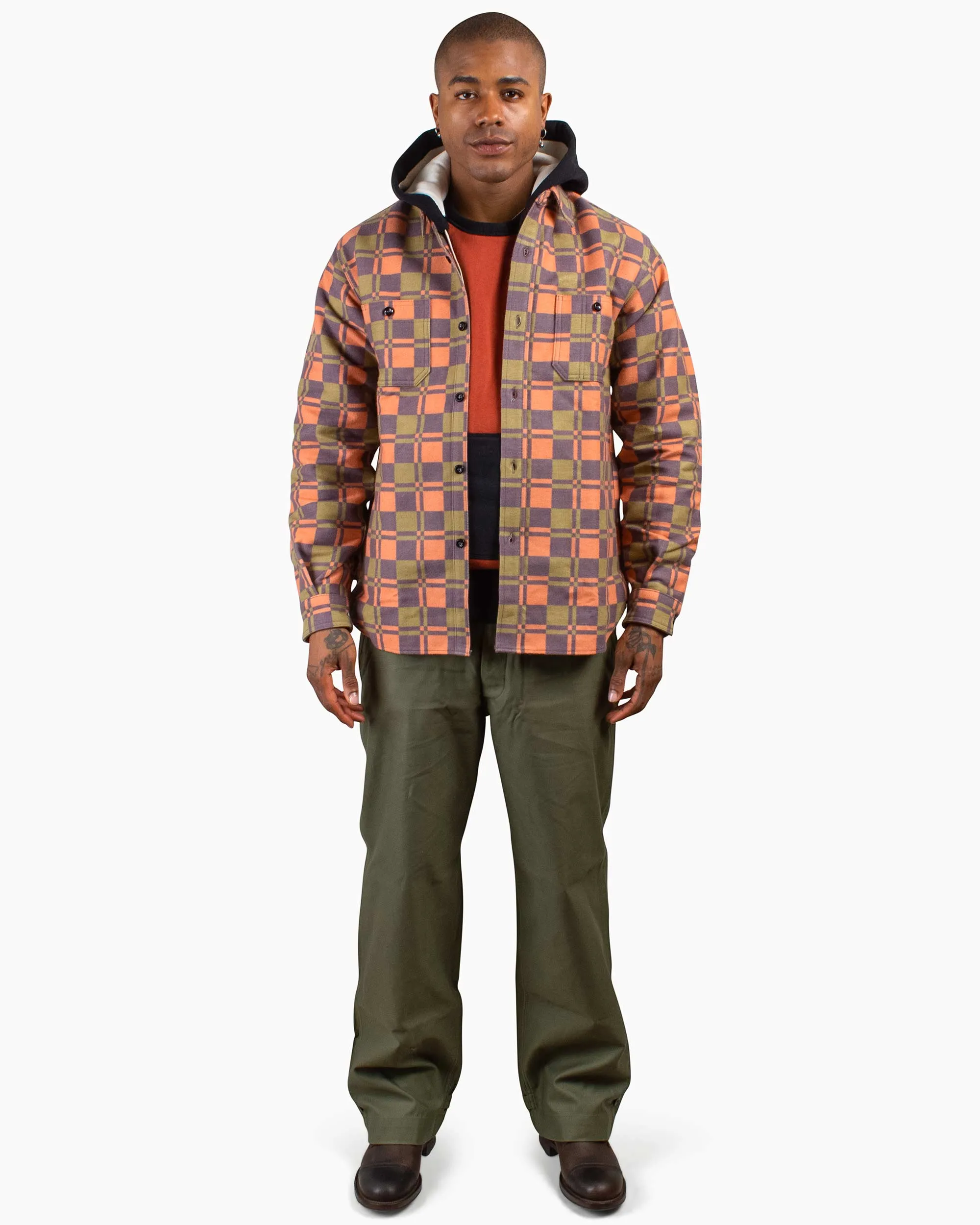 The Real McCoy's MS20103 8HU Horse Blanket Flannel Shirt Orange sold by Lost & Found product image thumbnail 2