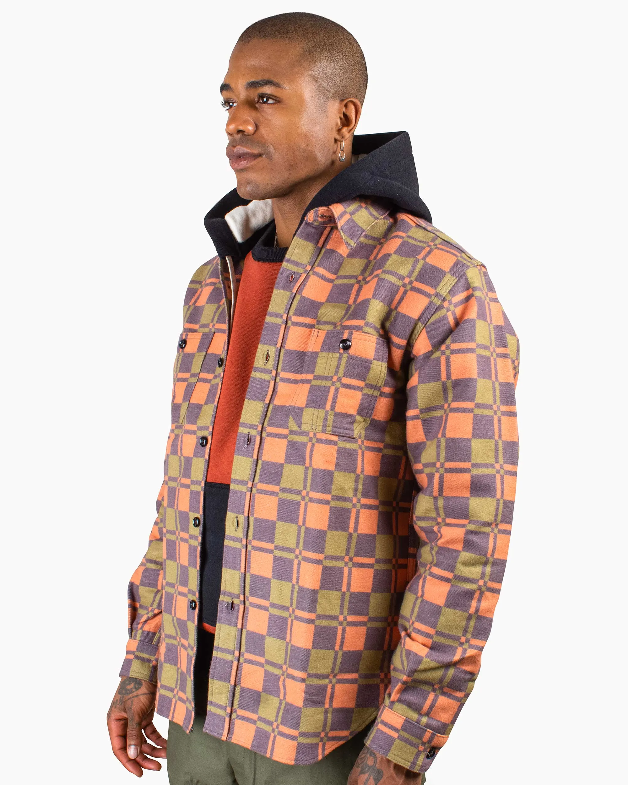 The Real McCoy's MS20103 8HU Horse Blanket Flannel Shirt Orange sold by Lost & Found product image thumbnail 4