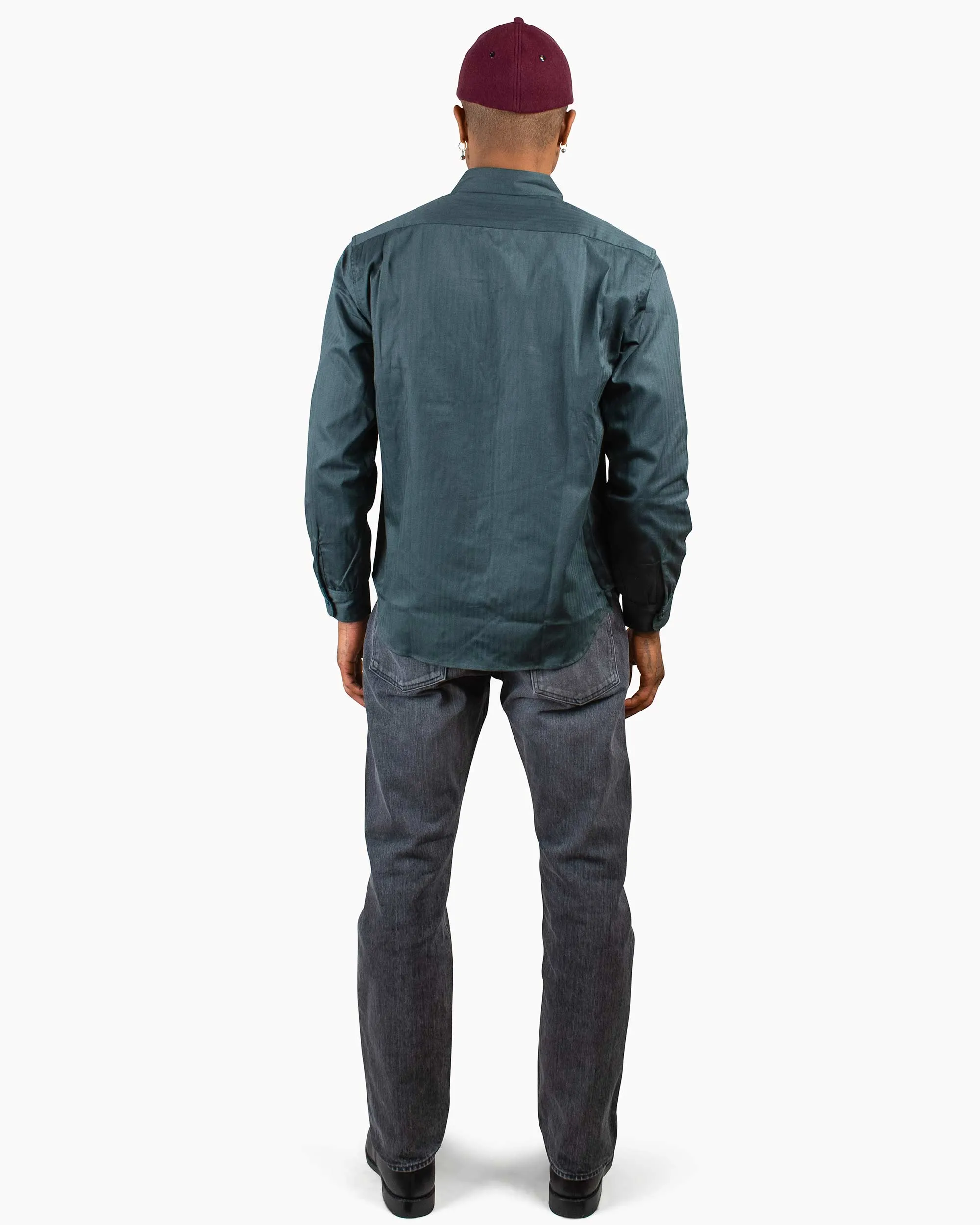 The Real McCoy's MS20010 8HU HBT Workshirt L/S Forest sold by Lost & Found product image thumbnail 3