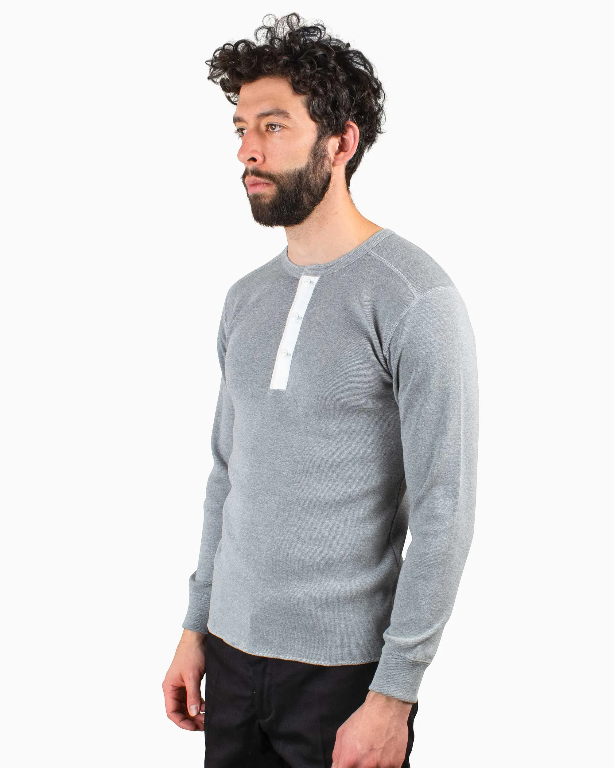 The Real McCoy's MC16117 Union Shirt Long Sleeve Grey sold by Lost & Found product image thumbnail 4