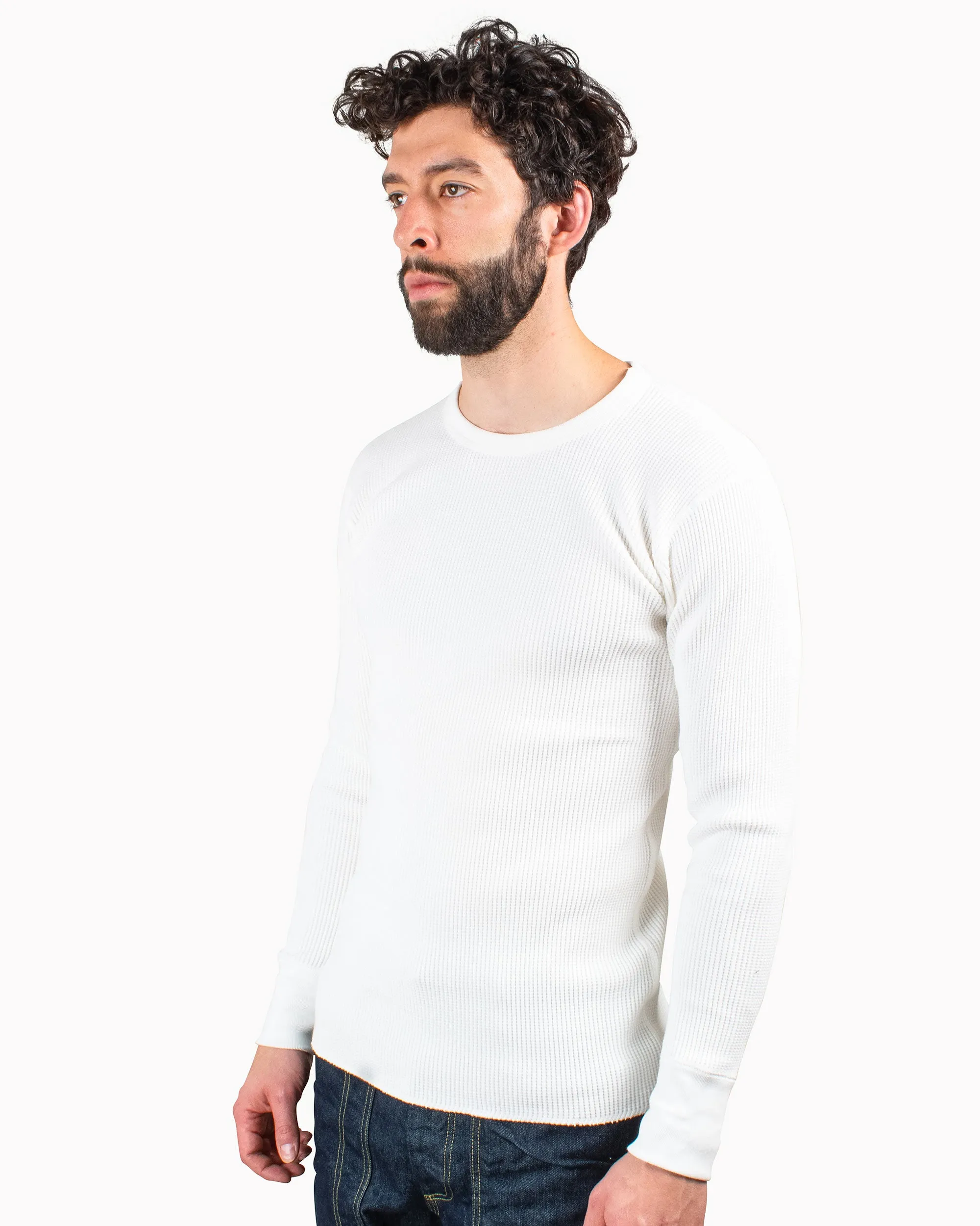 The Real McCoy's MC12123 Thermal Shirts Long Sleeve White sold by Lost & Found product image thumbnail 4