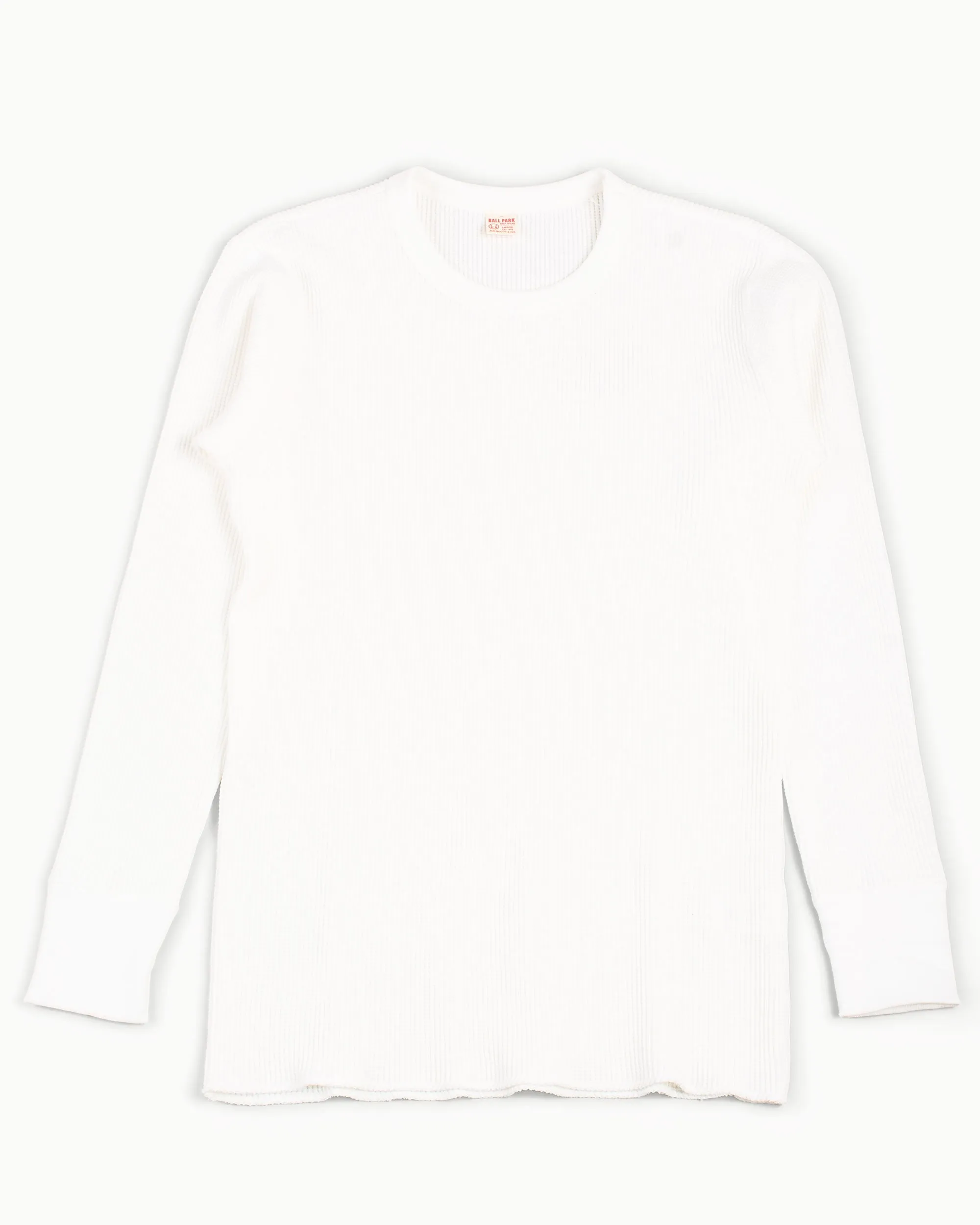 The Real McCoy's MC12123 Thermal Shirts Long Sleeve White sold by Lost & Found