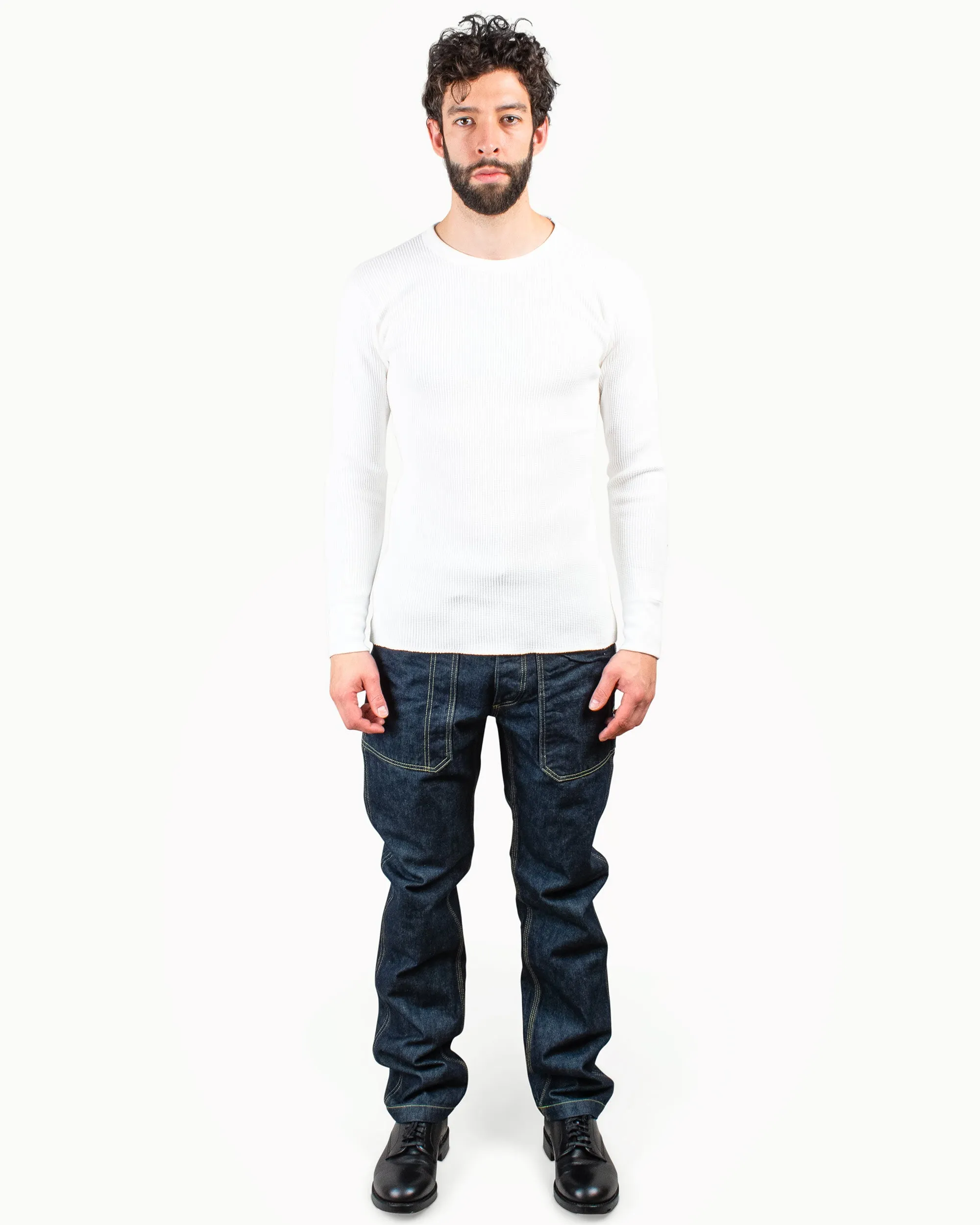 The Real McCoy's MC12123 Thermal Shirts Long Sleeve White sold by Lost & Found product image thumbnail 2