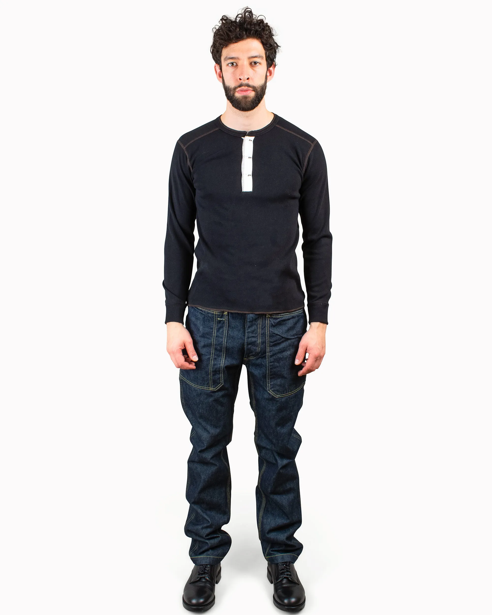 The Real McCoy's MC16117 Union Shirt Long Sleeve Black sold by Lost & Found product image thumbnail 2