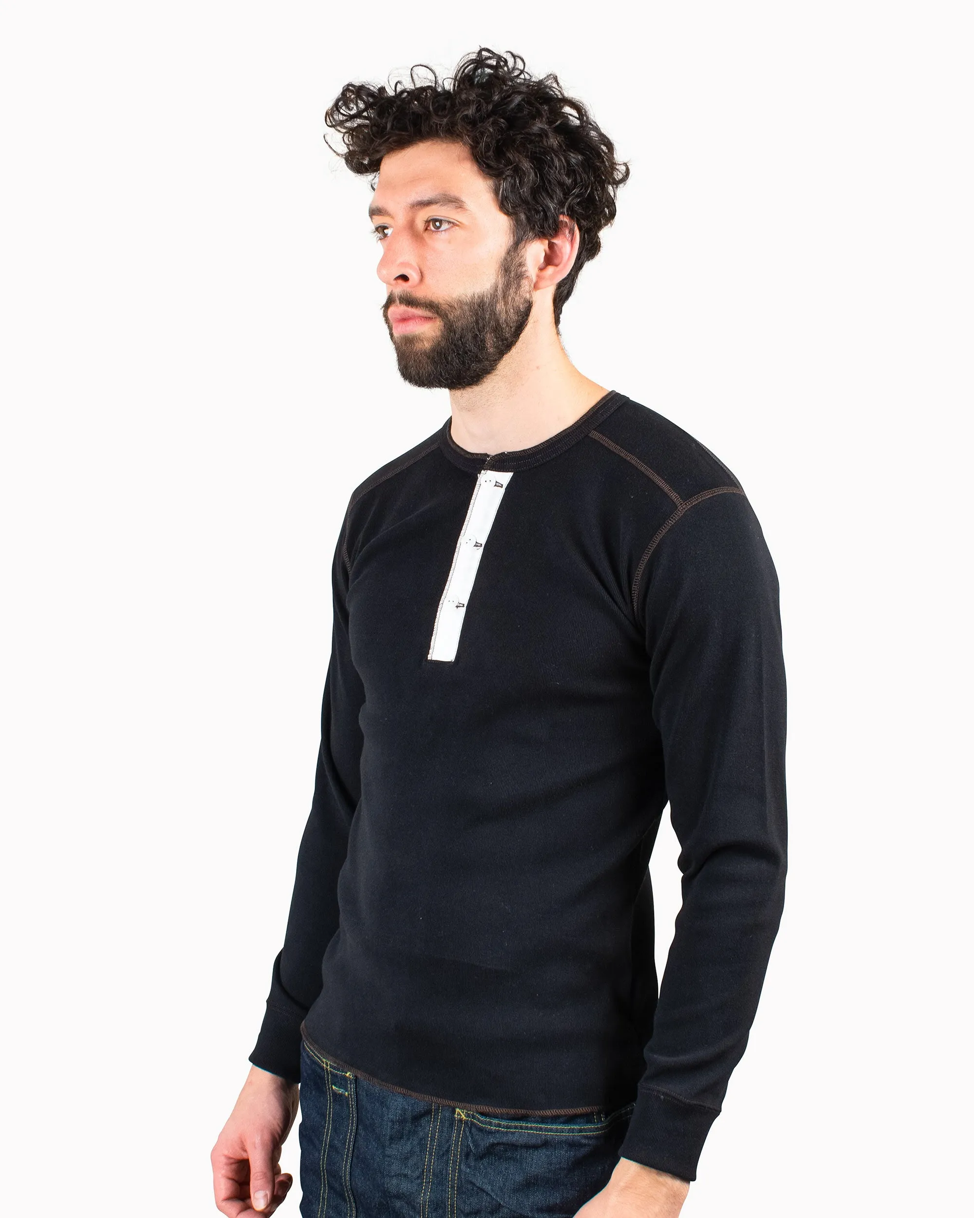 The Real McCoy's MC16117 Union Shirt Long Sleeve Black sold by Lost & Found product image thumbnail 4