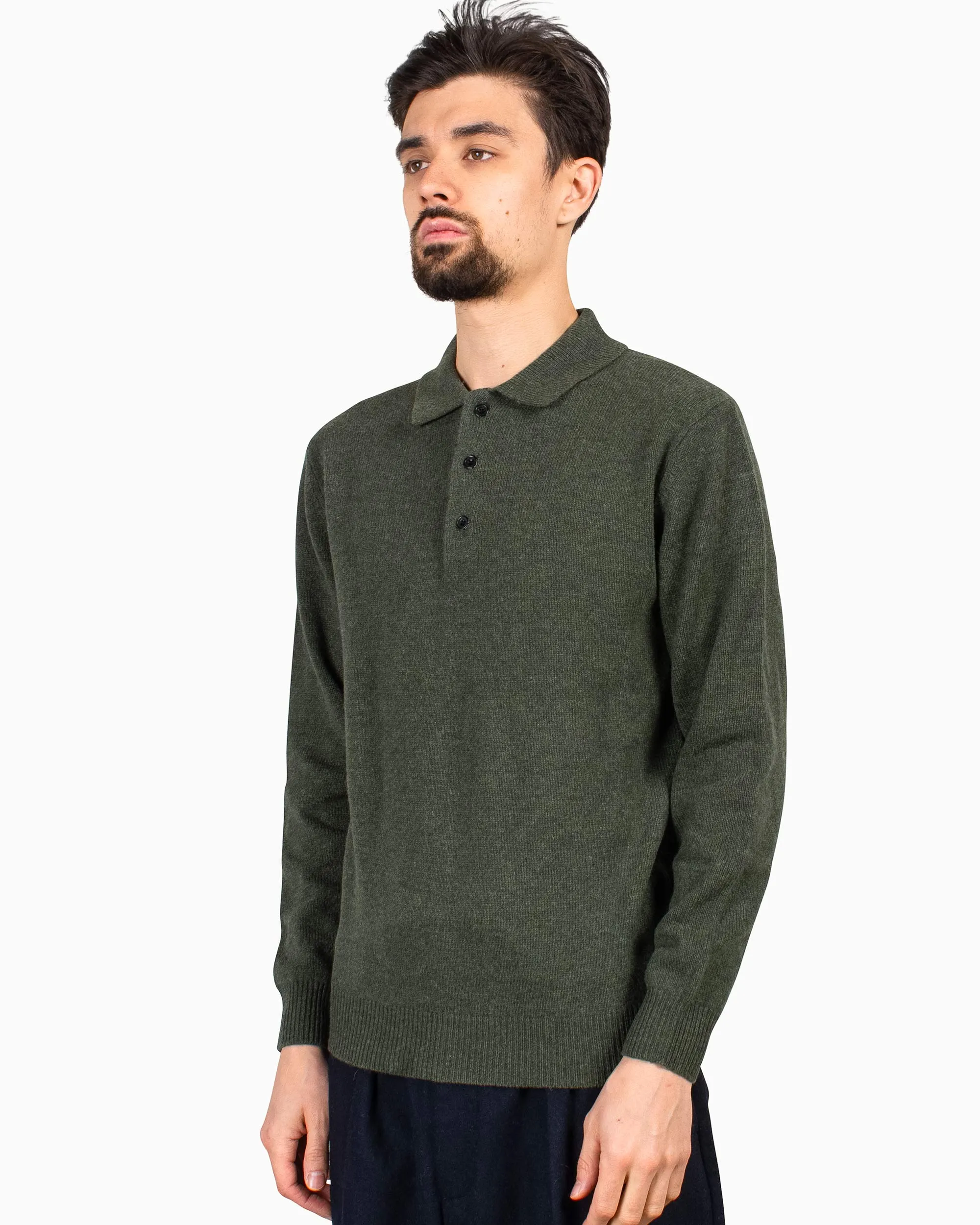 Beams Plus Knit Polo 9G Green sold by Lost & Found product image thumbnail 2