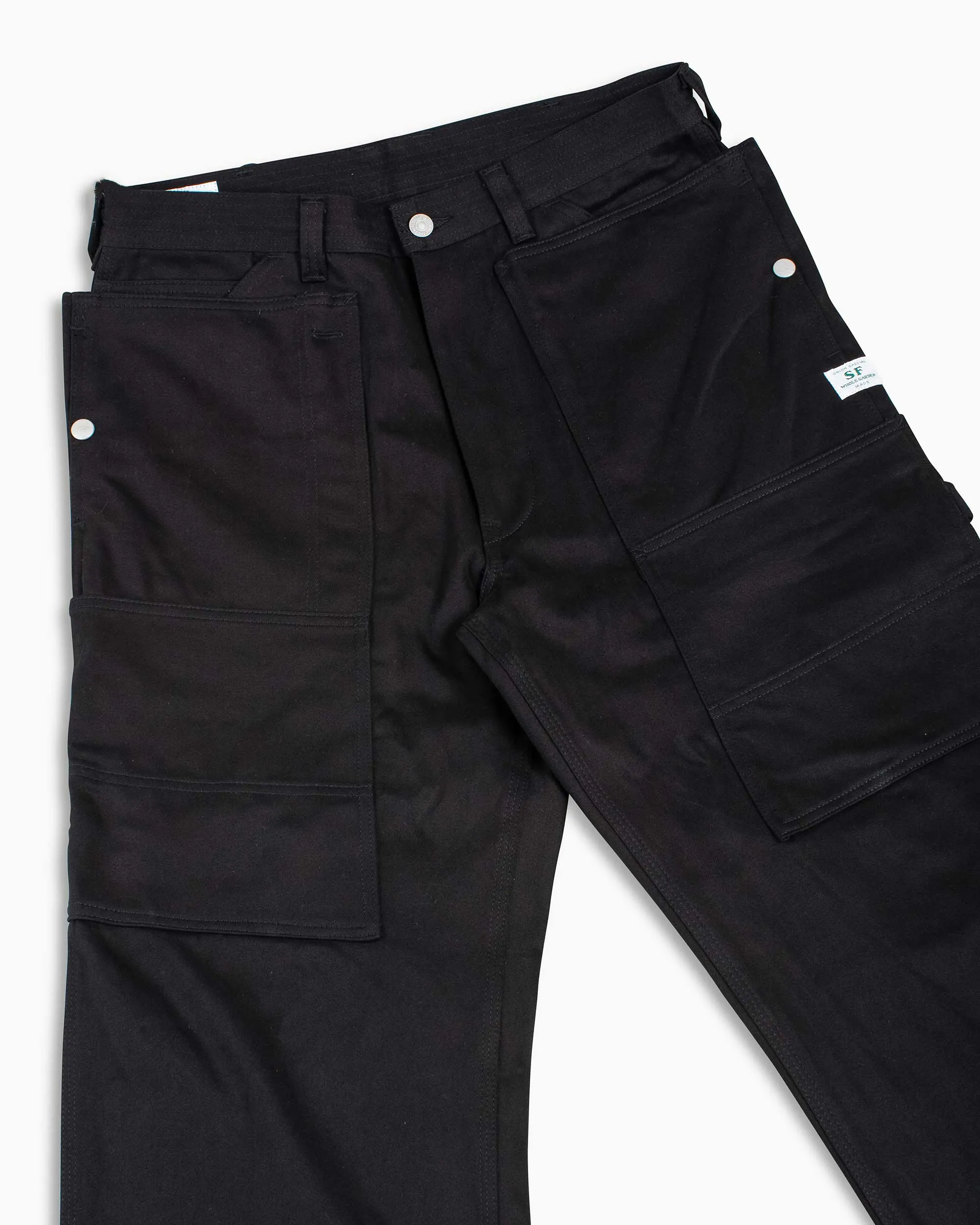 Sassafras Fall Leaf Tough Pants Work Satin Black sold by Lost & Found product image thumbnail 5
