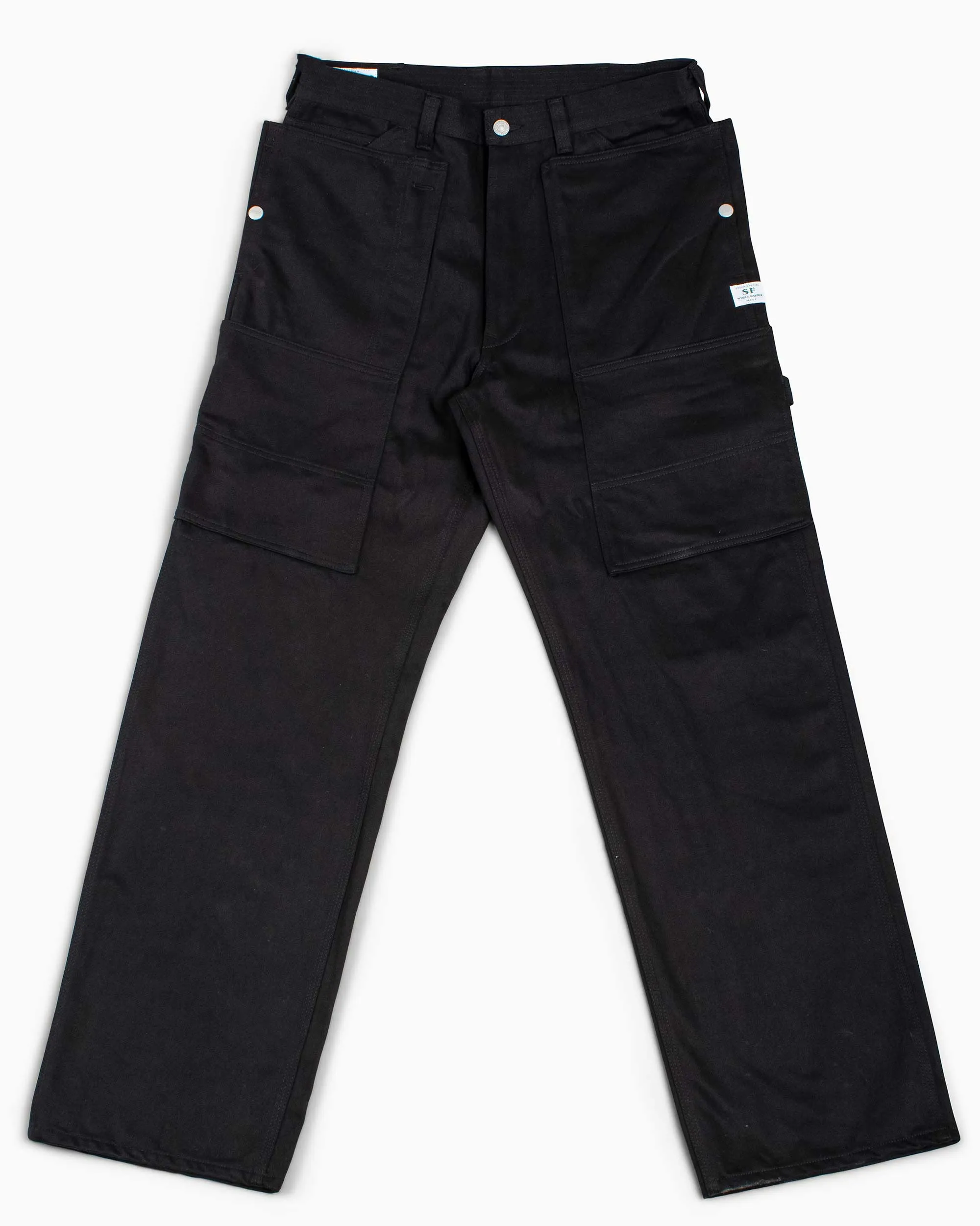 Sassafras Fall Leaf Tough Pants Work Satin Black sold by Lost & Found